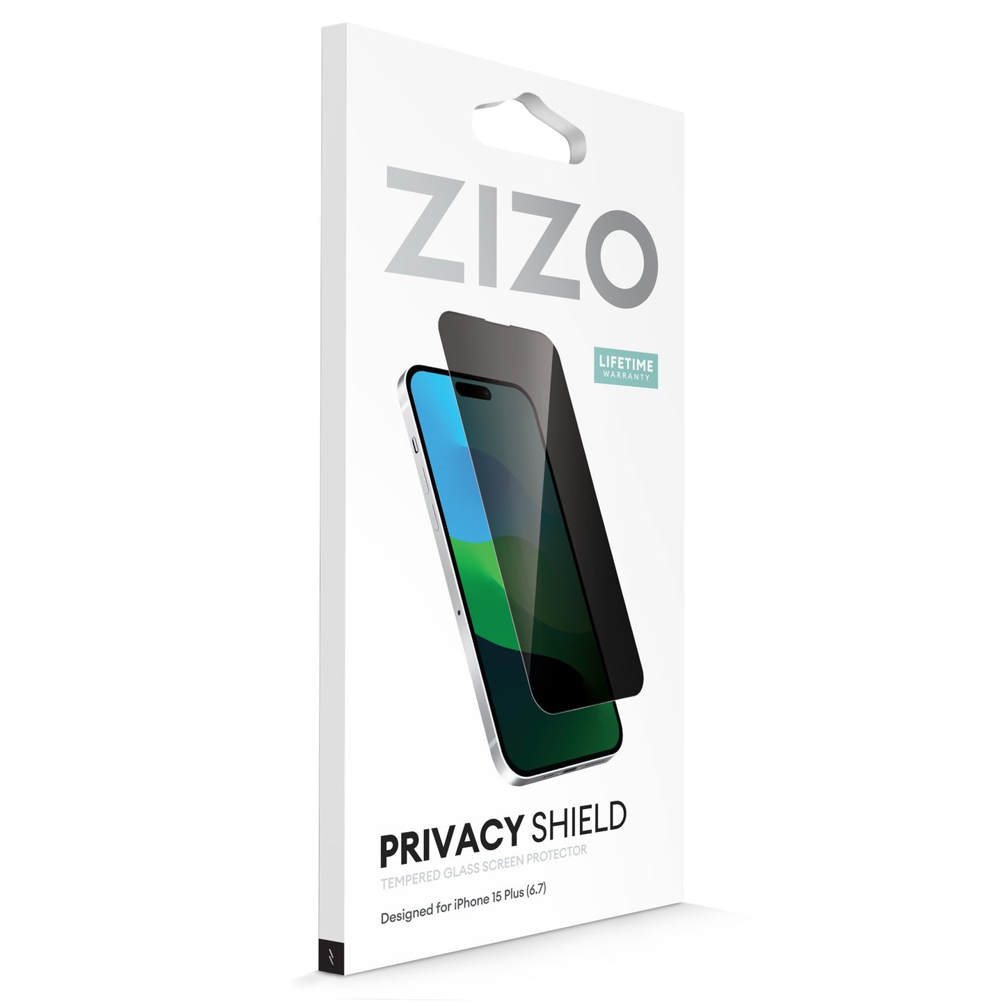 ZIZO PRIVACY Tempered Glass Screen Protector for iPhone 15 Plus - Privacy - ZIZO Wireless