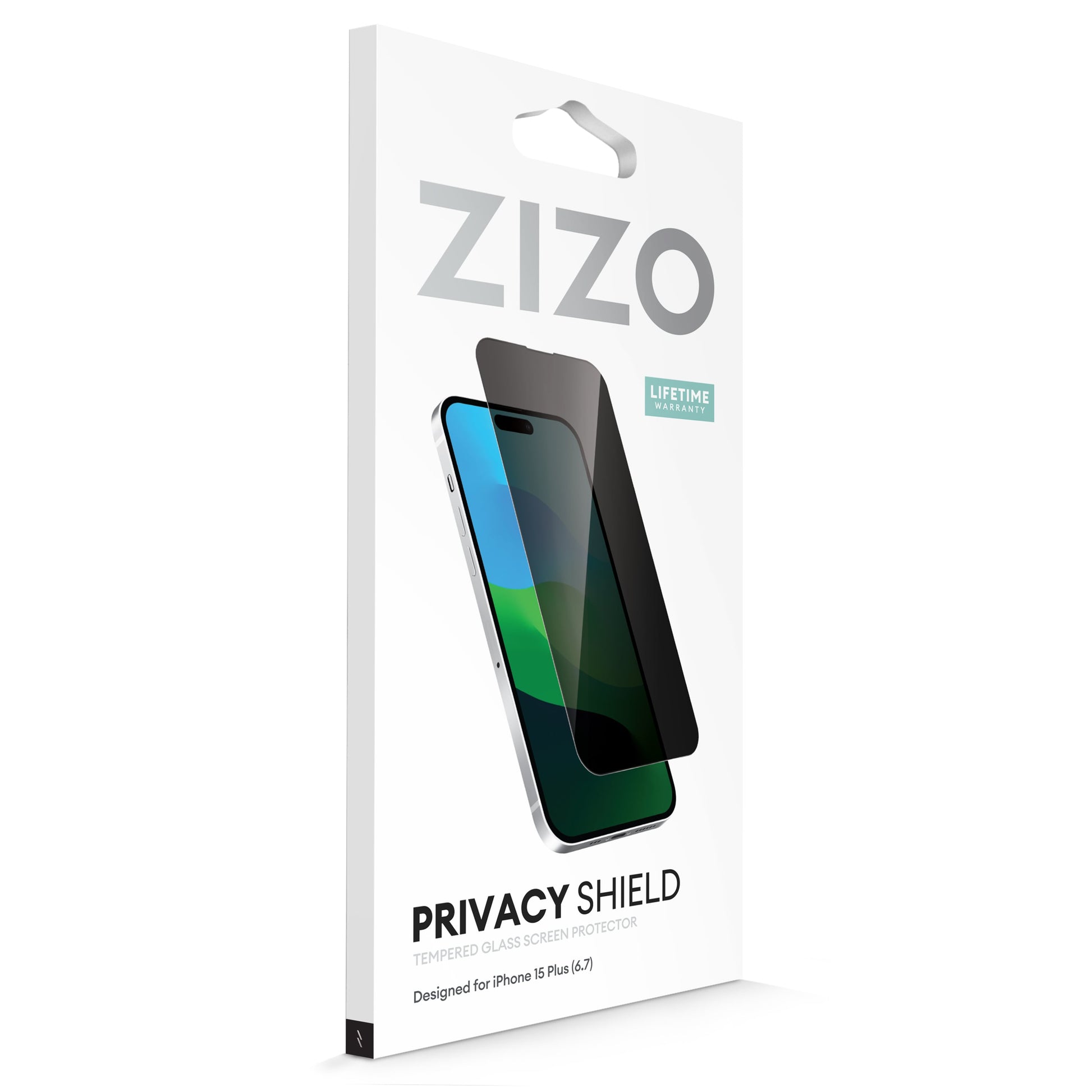 ZIZO PRIVACY Tempered Glass Screen Protector for iPhone 15 Plus - Privacy - ZIZO Wireless