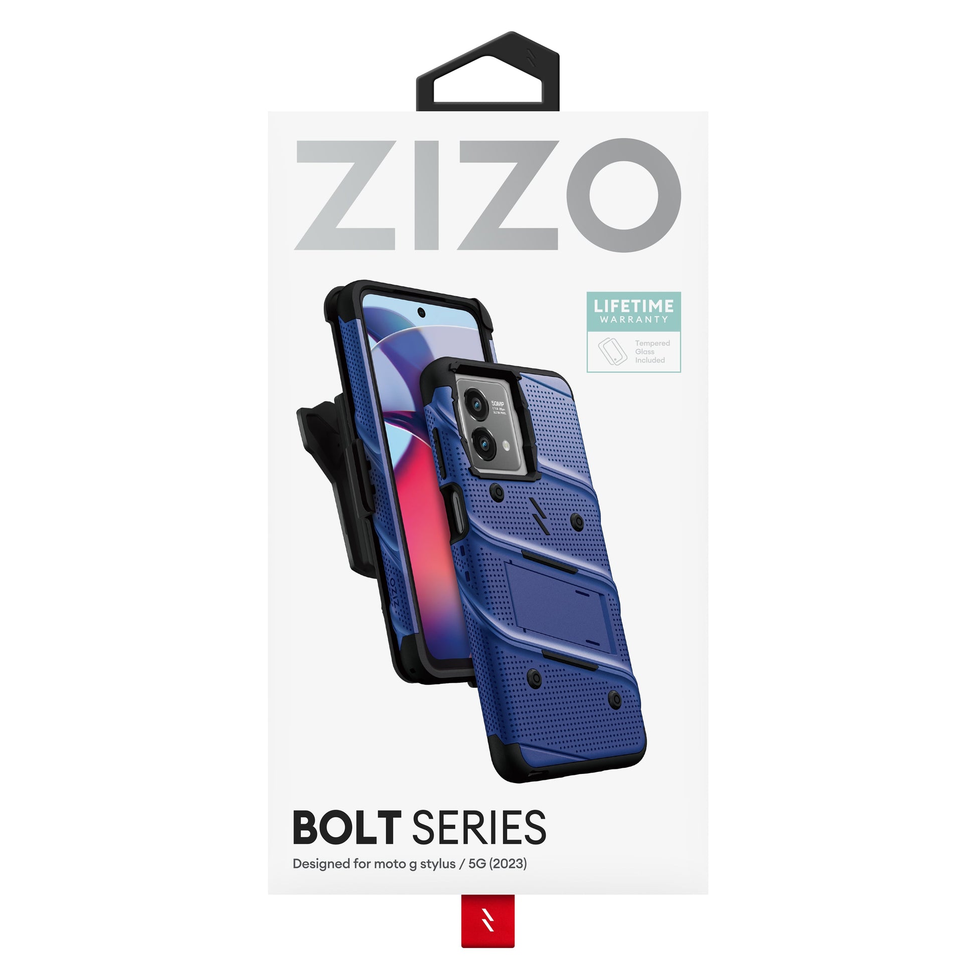 ZIZO BOLT Bundle moto g stylus (2023) Case - Blue ZIZO Wireless ZIZO BOLT Bundle moto g stylus (2023) Case - Blue ZIZO Wireless