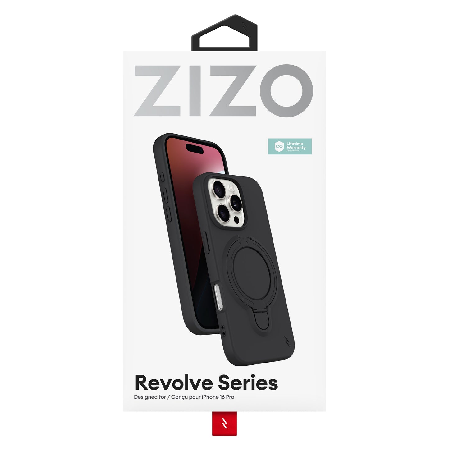 ZIZO REVOLVE Series iPhone 16 Pro Case - Magnetic Black