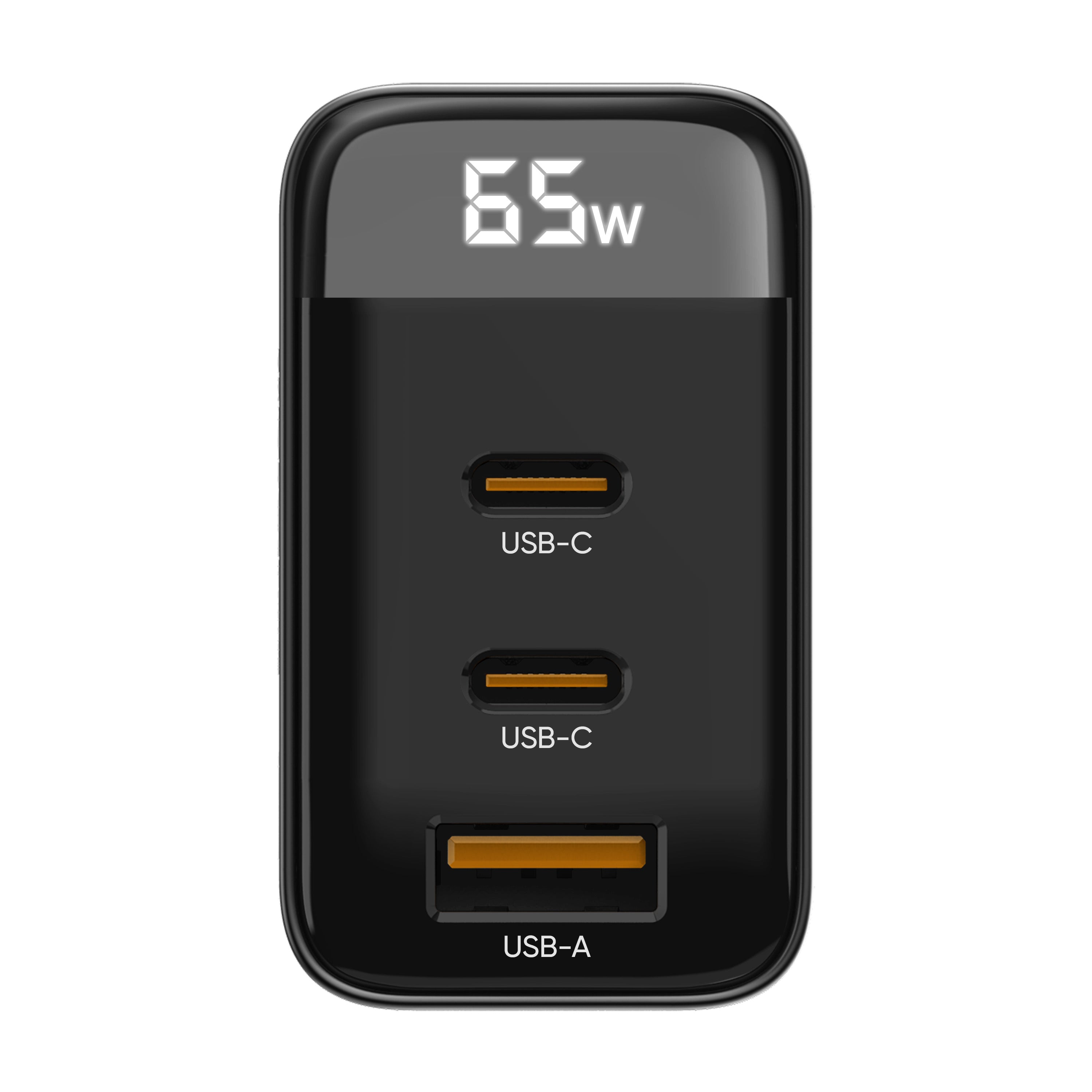 ZIZO PowerVault 65W GaN Dual USB-C + USB-A Wall Charger with