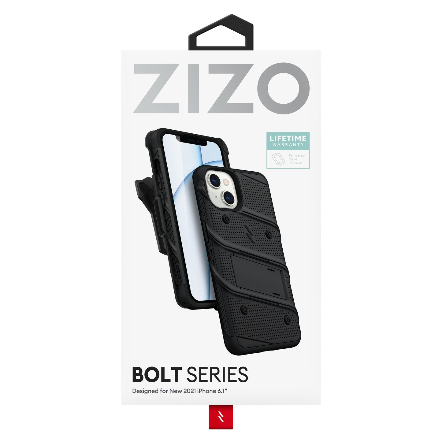 ZIZO BOLT Bundle iPhone 13 Case with Tempered Glass