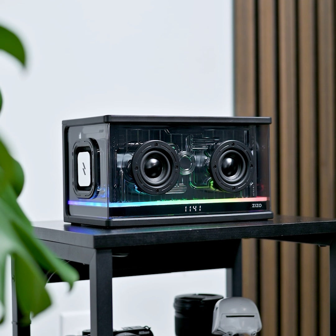 ZIZO Retro Crystal LED Wireless Speaker - Black