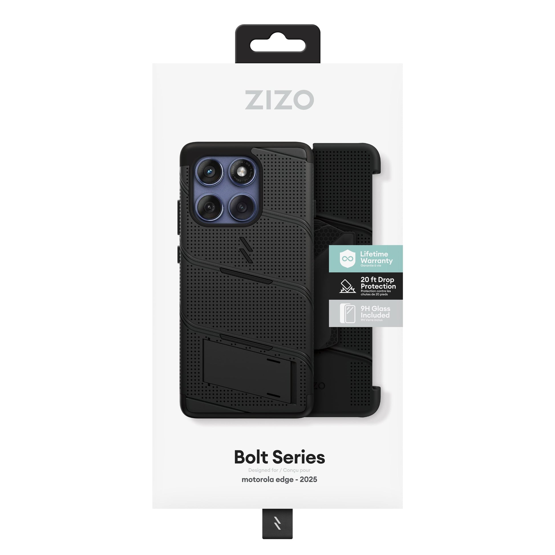 ZIZO BOLT Series moto edge (2025) Case - Black - ZIZO Wireless