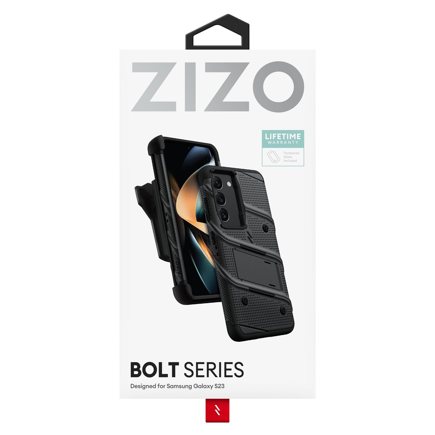 ZIZO BOLT Bundle Galaxy S23 Case with Tempered Glass