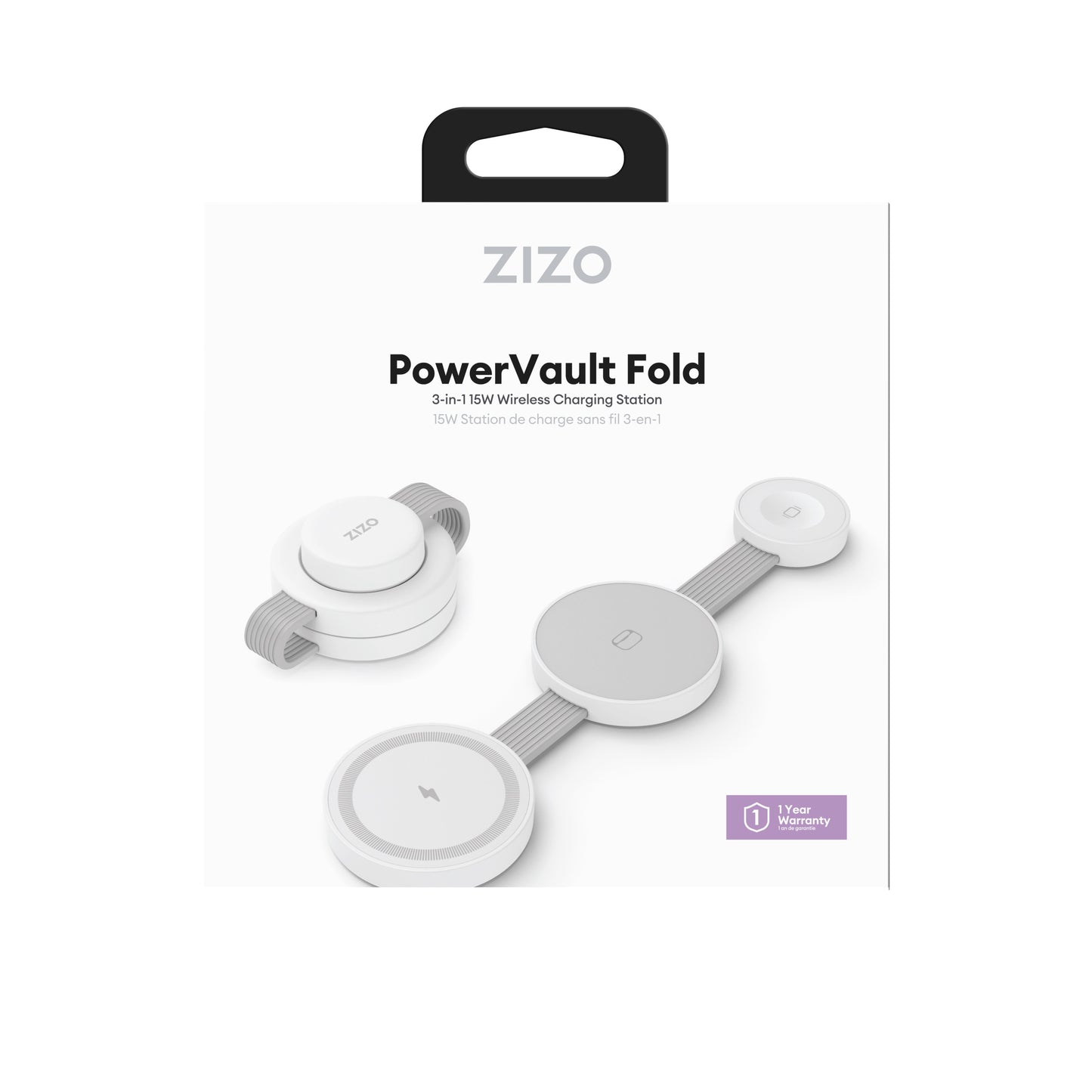 ZIZO PowerVault Fold 3-in-1 Travel Charging Station with MagSafe Mount
