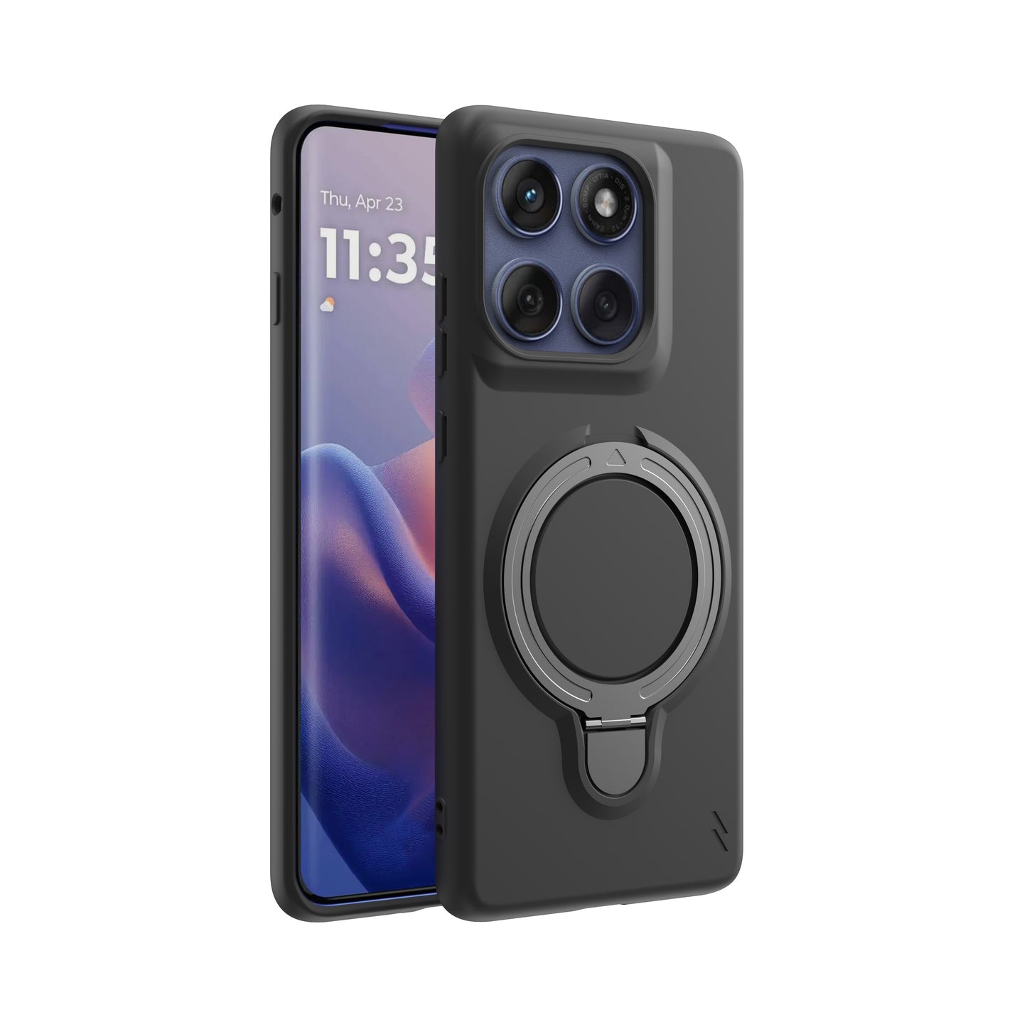 ZIZO REVOLVE Series moto edge (2025) Case - Magnetic Black