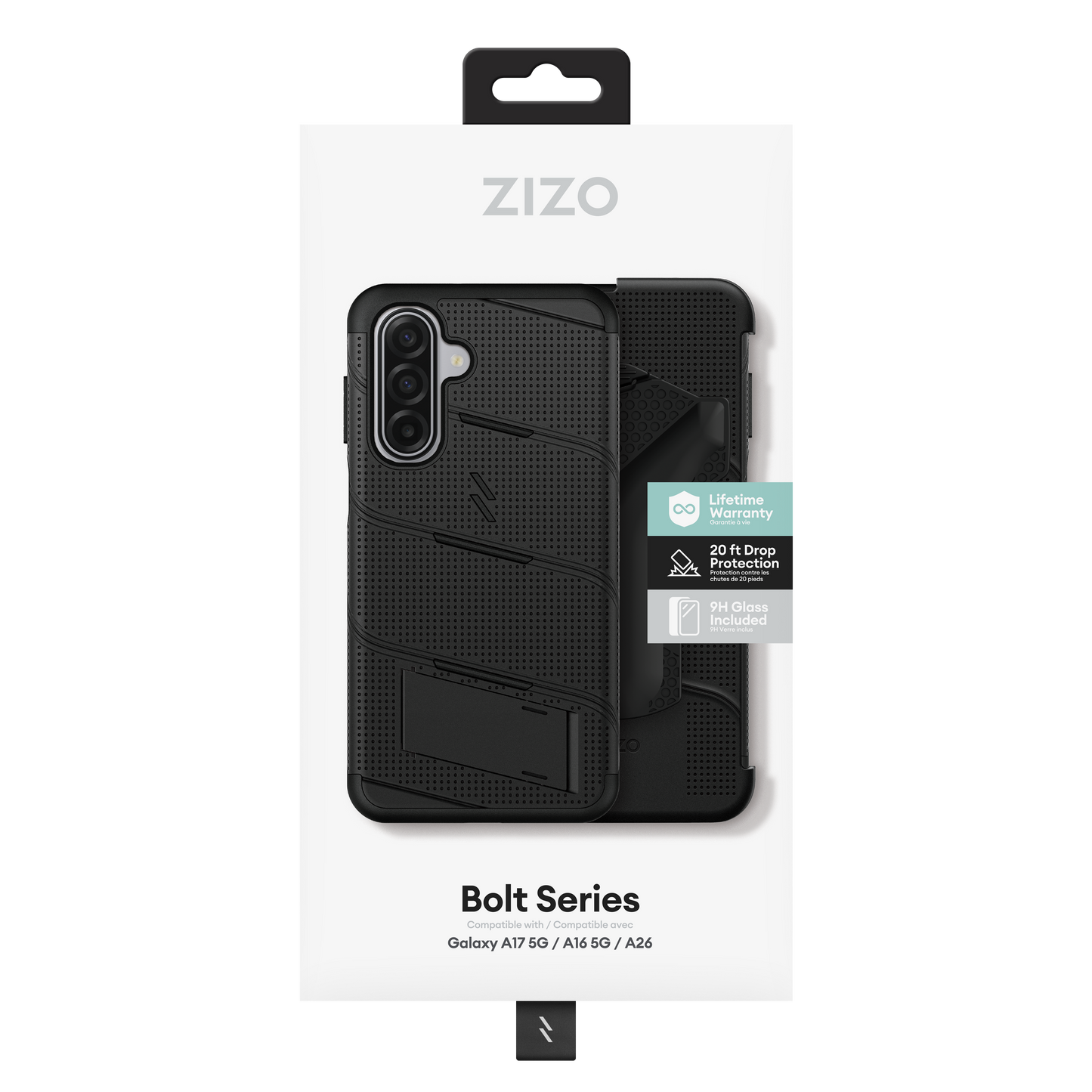 ZIZO BOLT Series Galaxy A17 / A16 / A26 Case - Black