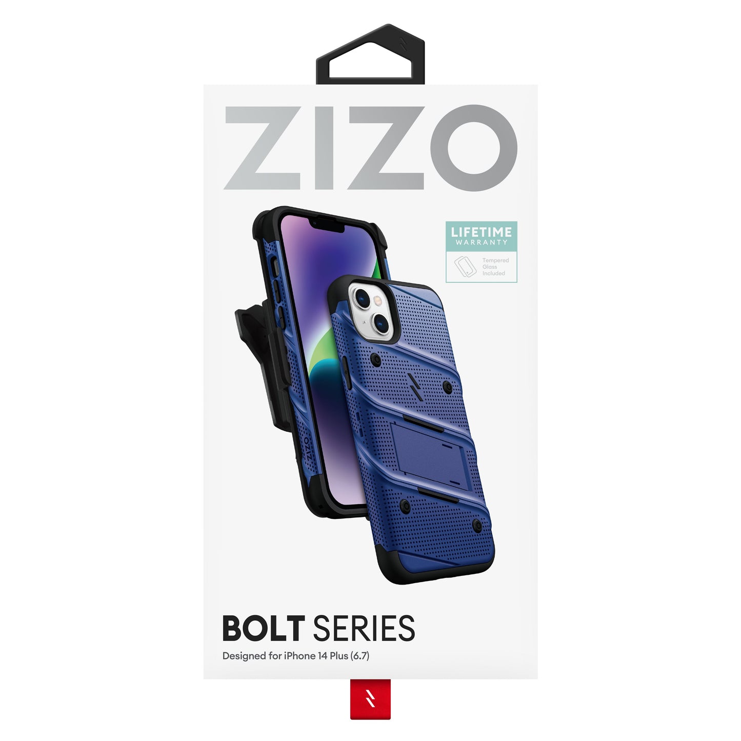 ZIZO BOLT Bundle iPhone 14 Plus (6.7) Case with Tempered Glass