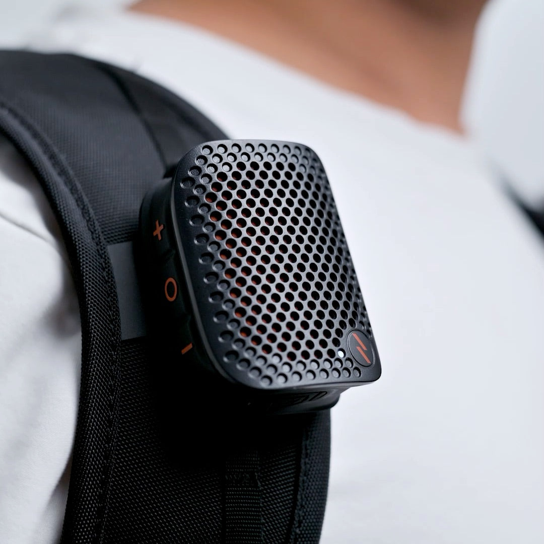 ZIZO Sonic Clip Ultra-Portable Wearable Speaker - Black