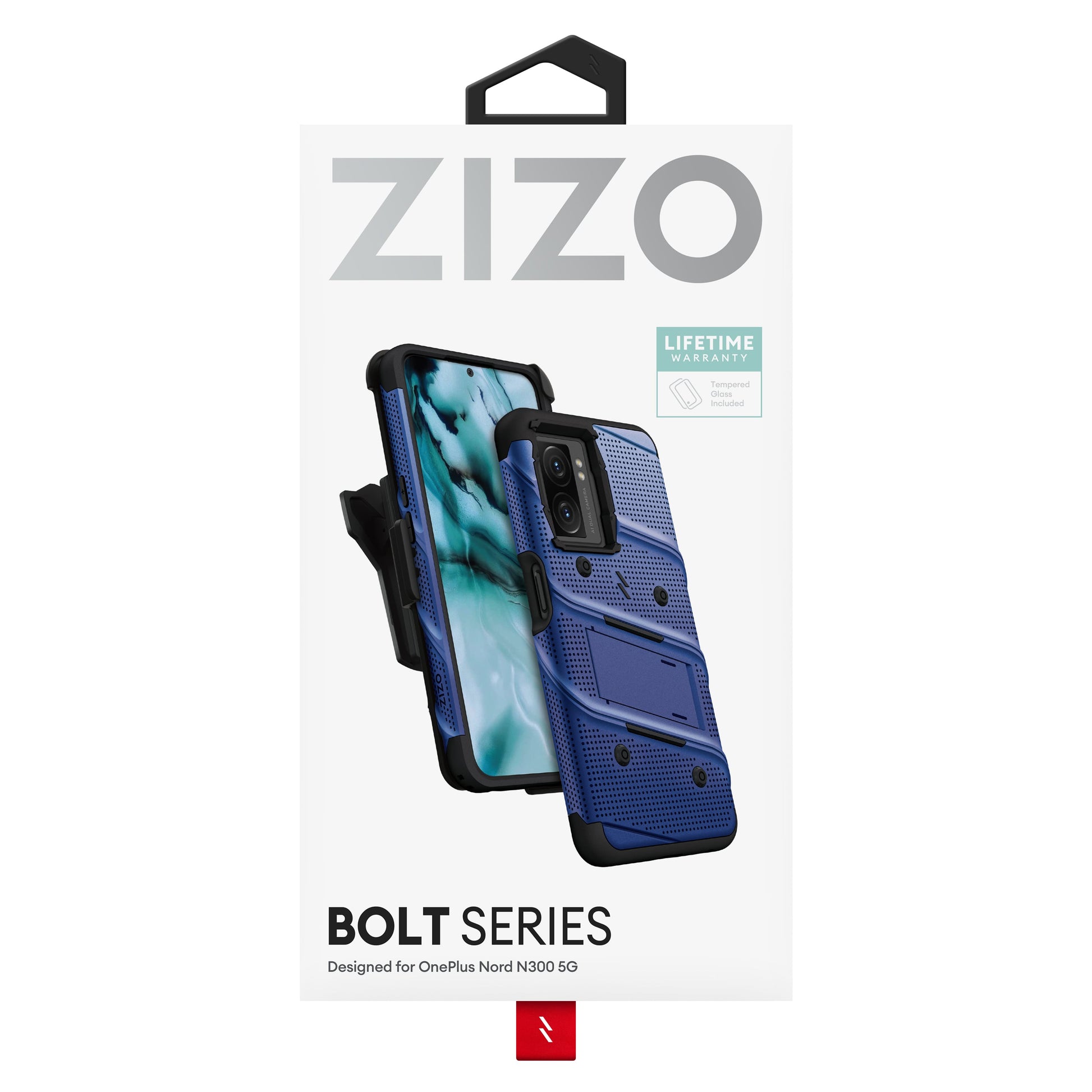 ZIZO BOLT Bundle OnePlus Nord N300 5G Case - Blue - ZIZO Wireless