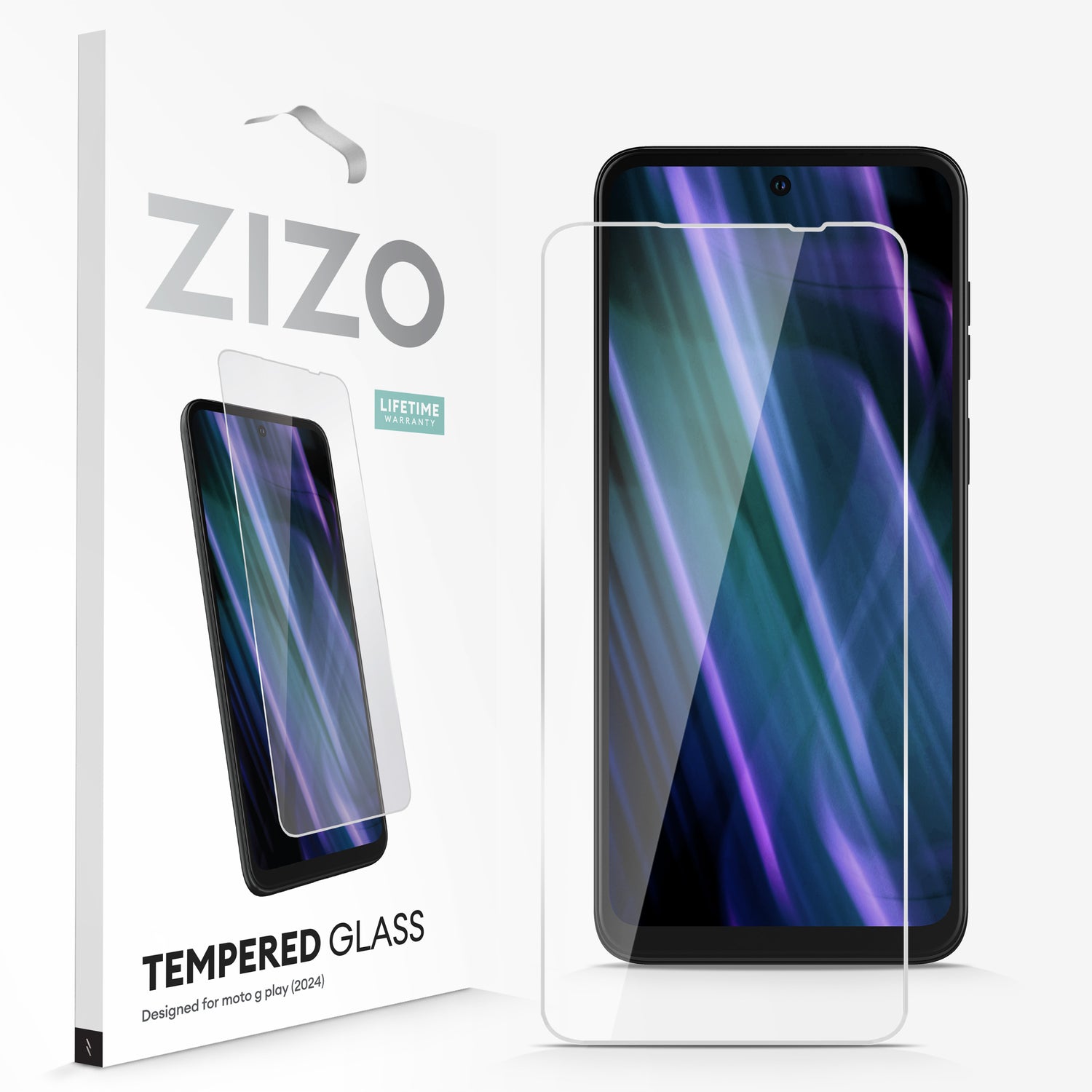 ZIZO TEMPERED GLASS Screen Protector for moto g Play (2024) - Clear - ZIZO Wireless