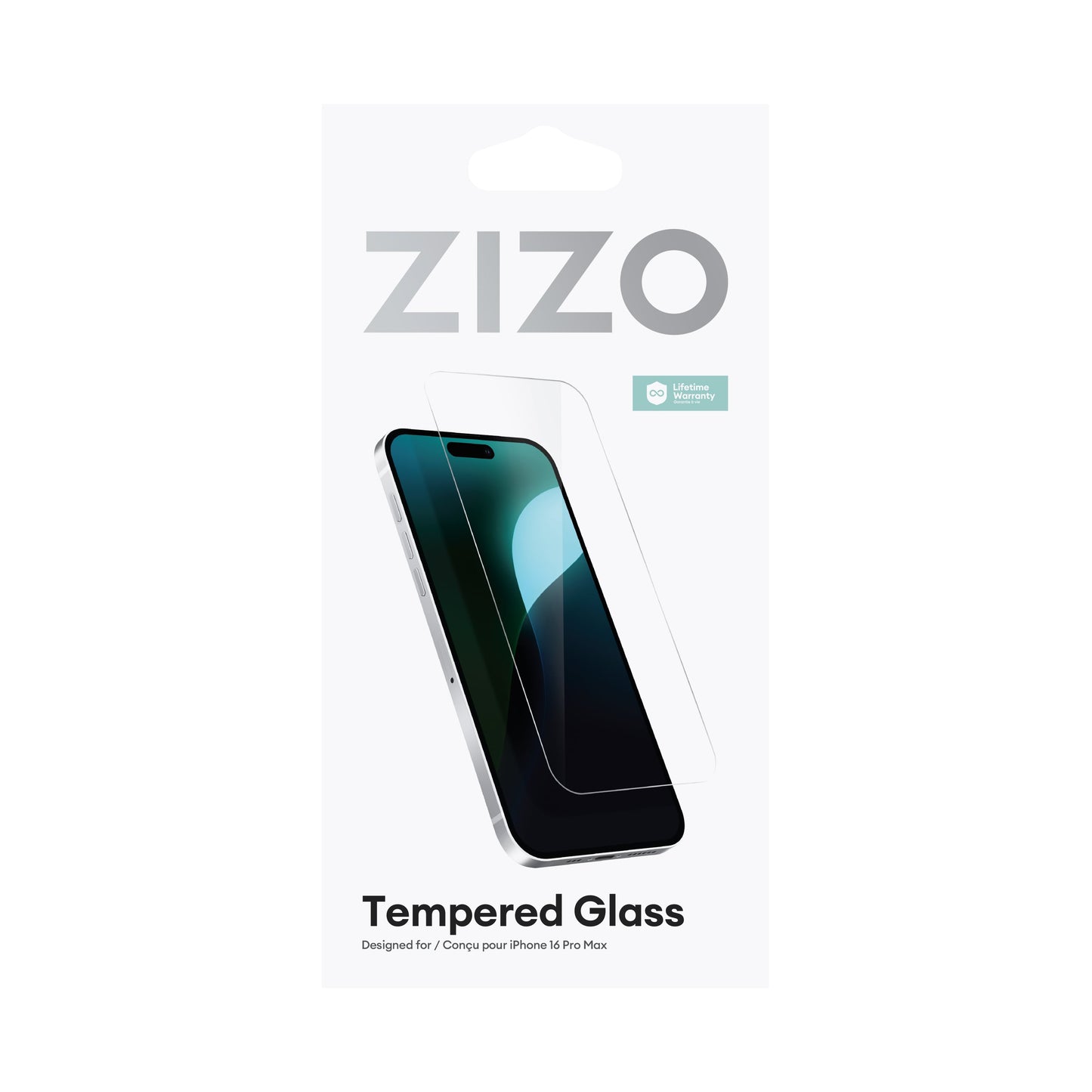 ZIZO TEMPERED GLASS Screen Protector for iPhone 16 Pro Max - Clear