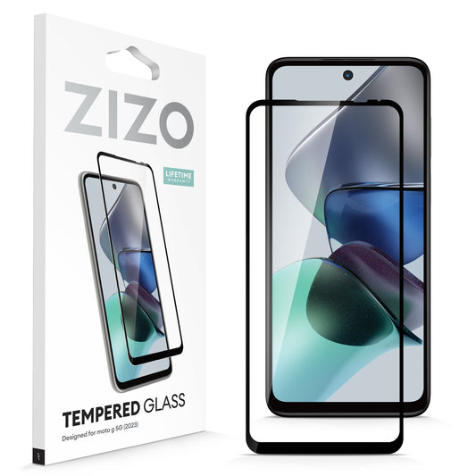 ZIZO TEMPERED GLASS Screen Protector for moto g 5G (2023) - Black - ZIZO Wireless