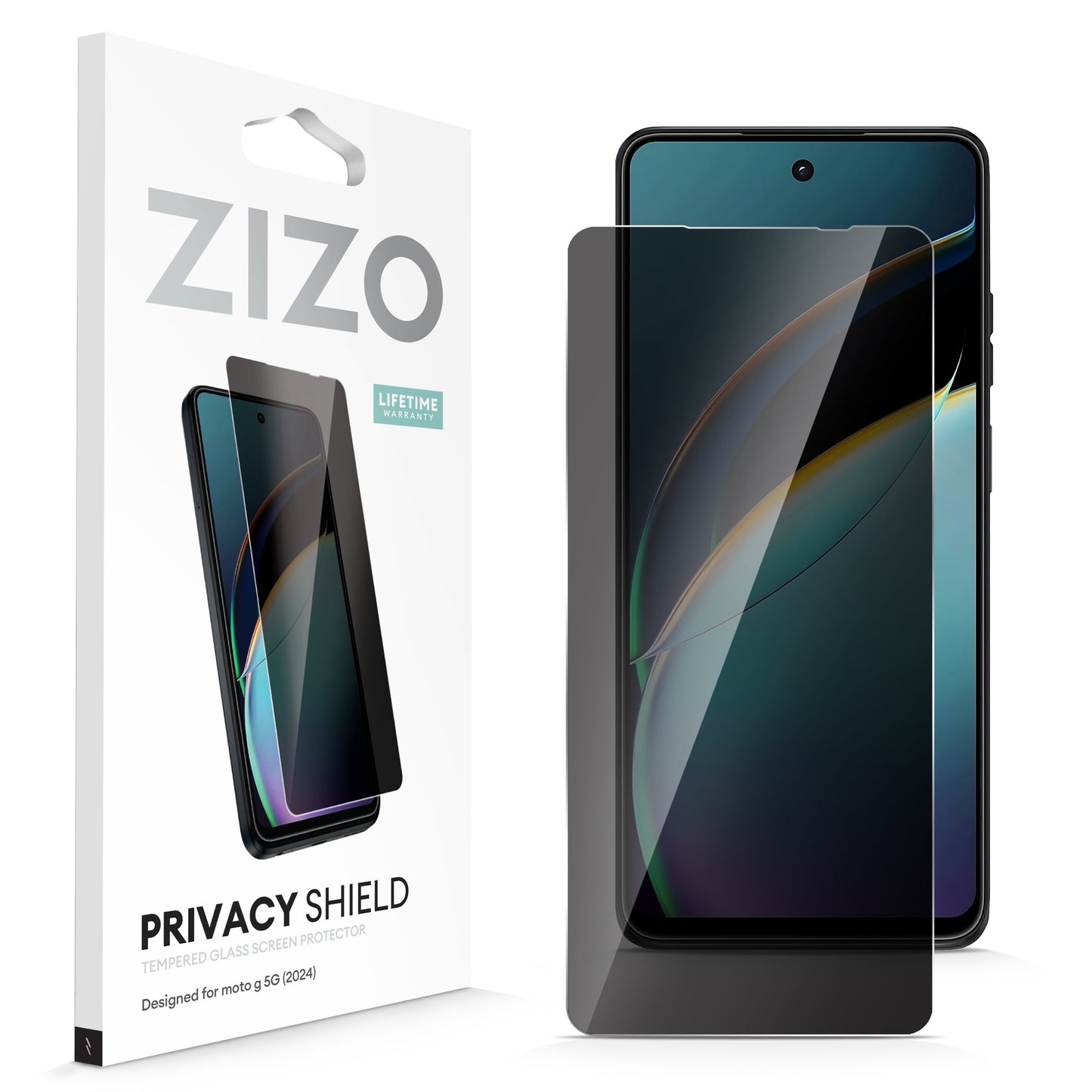 ZIZO PRIVACY Tempered Glass Screen Protector for moto g 5G (2024)