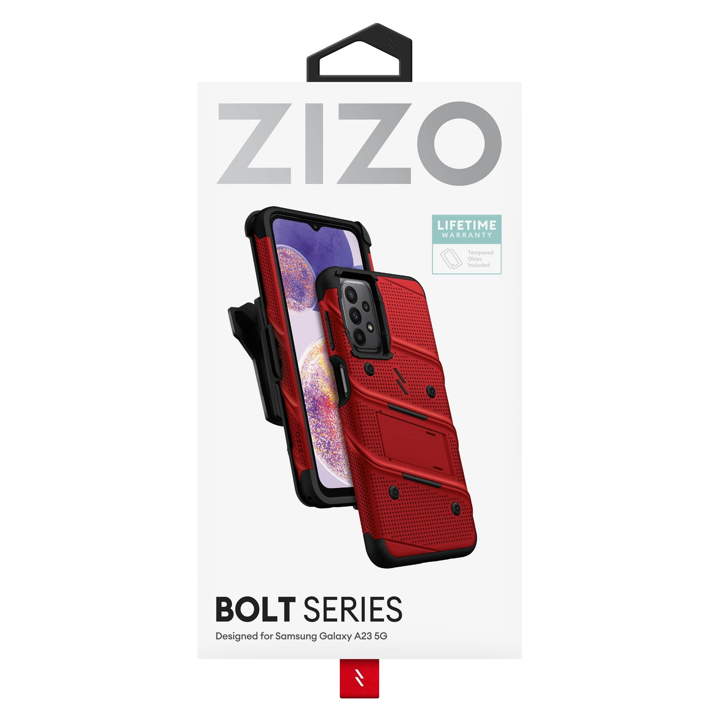 ZIZO BOLT Bundle Galaxy A23 5G Case with Tempered Glass