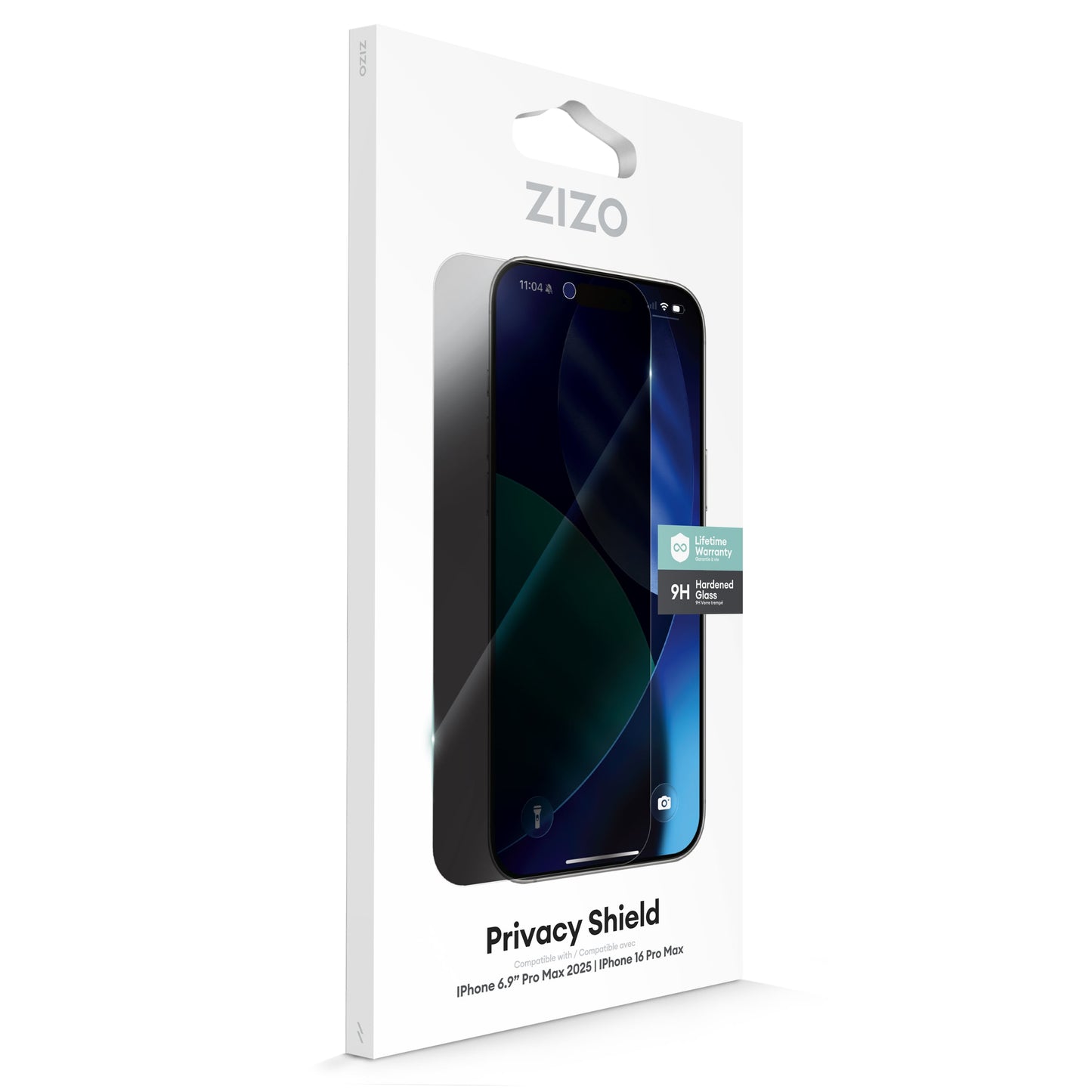 ZIZO PRIVACY Tempered Glass Screen Protector for iPhone 17 Pro Max - Privacy