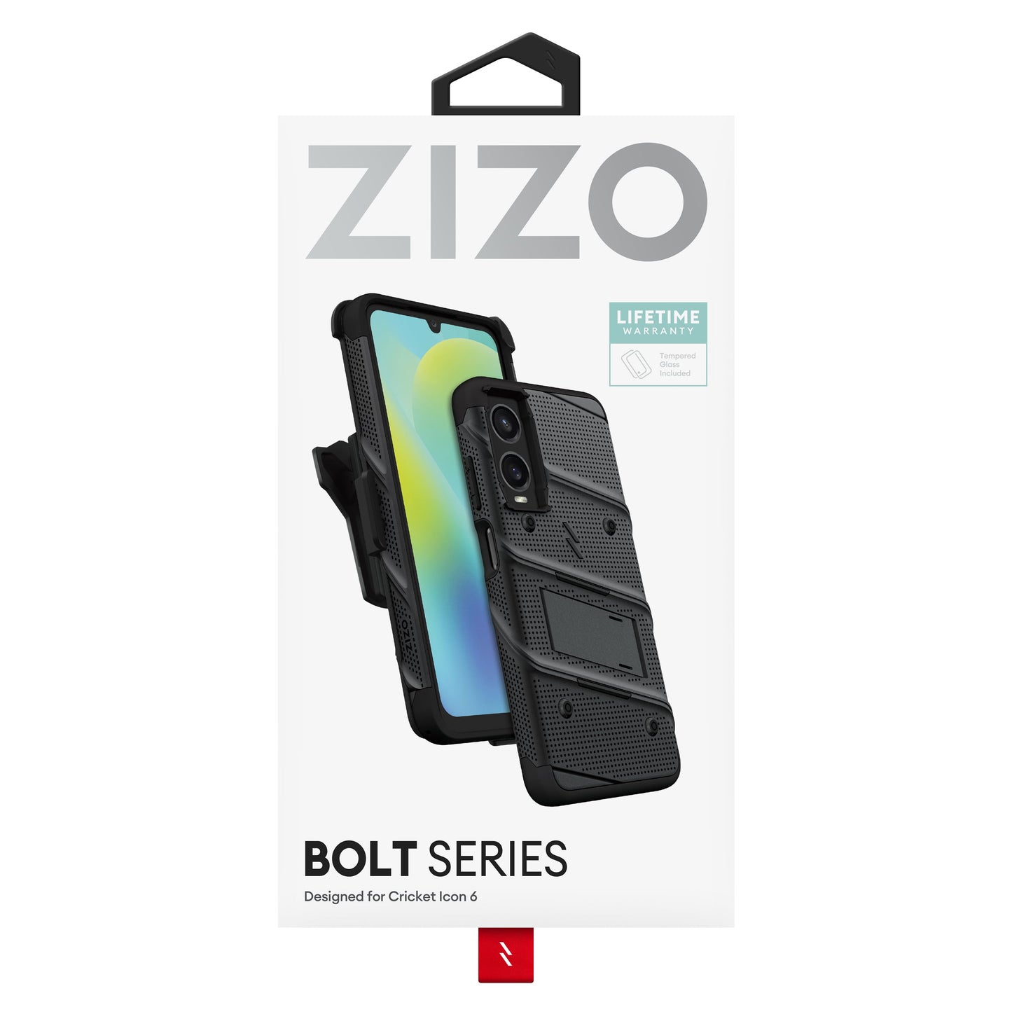 ZIZO BOLT Bundle Cricket Icon 6 Case - Black - ZIZO Wireless