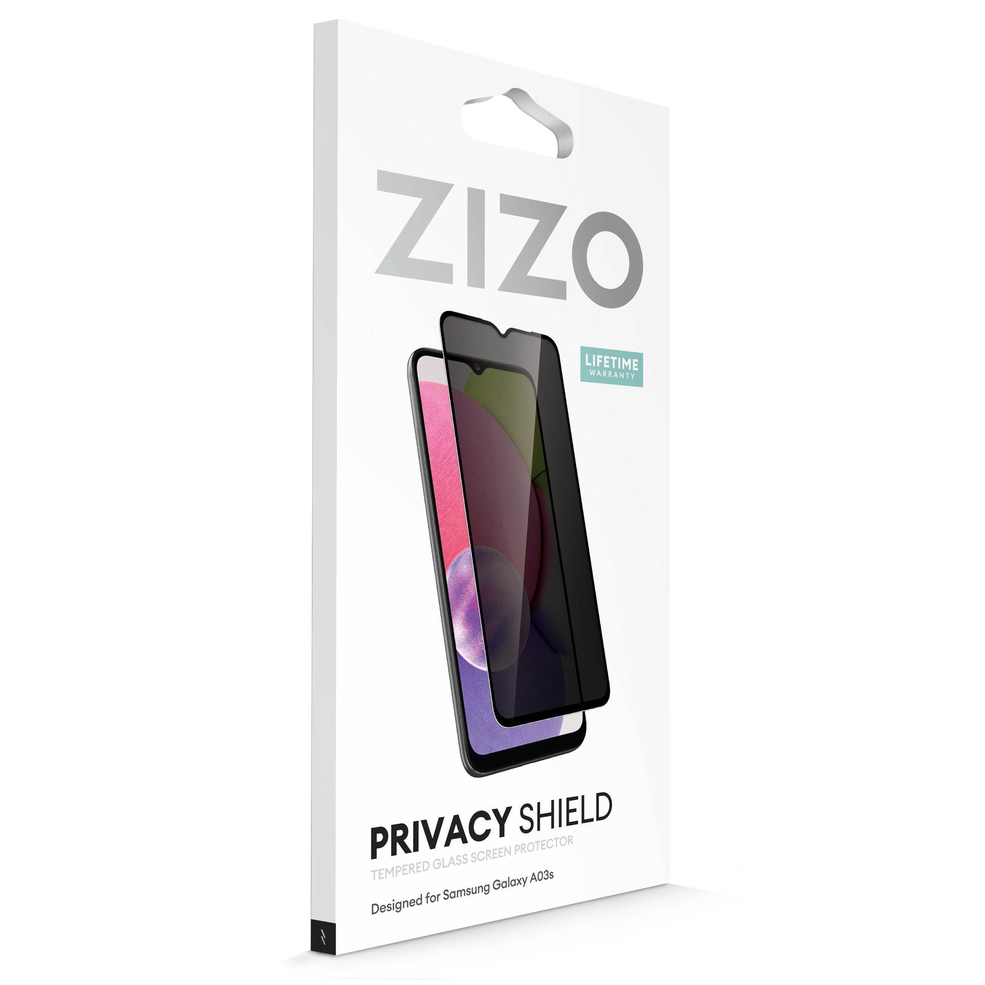 ZIZO PRIVACY Tempered Glass Screen Protector for Galaxy A03s - Privacy - ZIZO Wireless