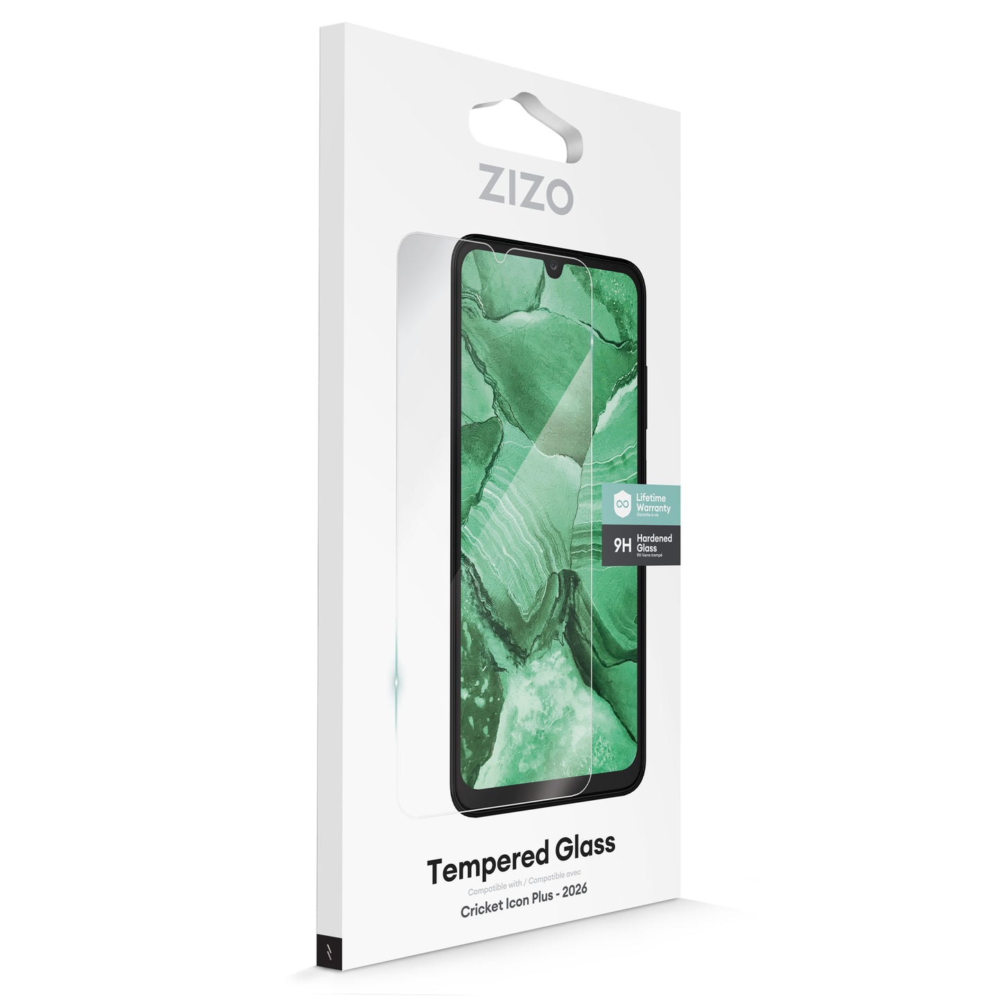 ZIZO TEMPERED GLASS Screen Protector for Cricket Icon Plus 2026 - Clear - ZIZO Wireless