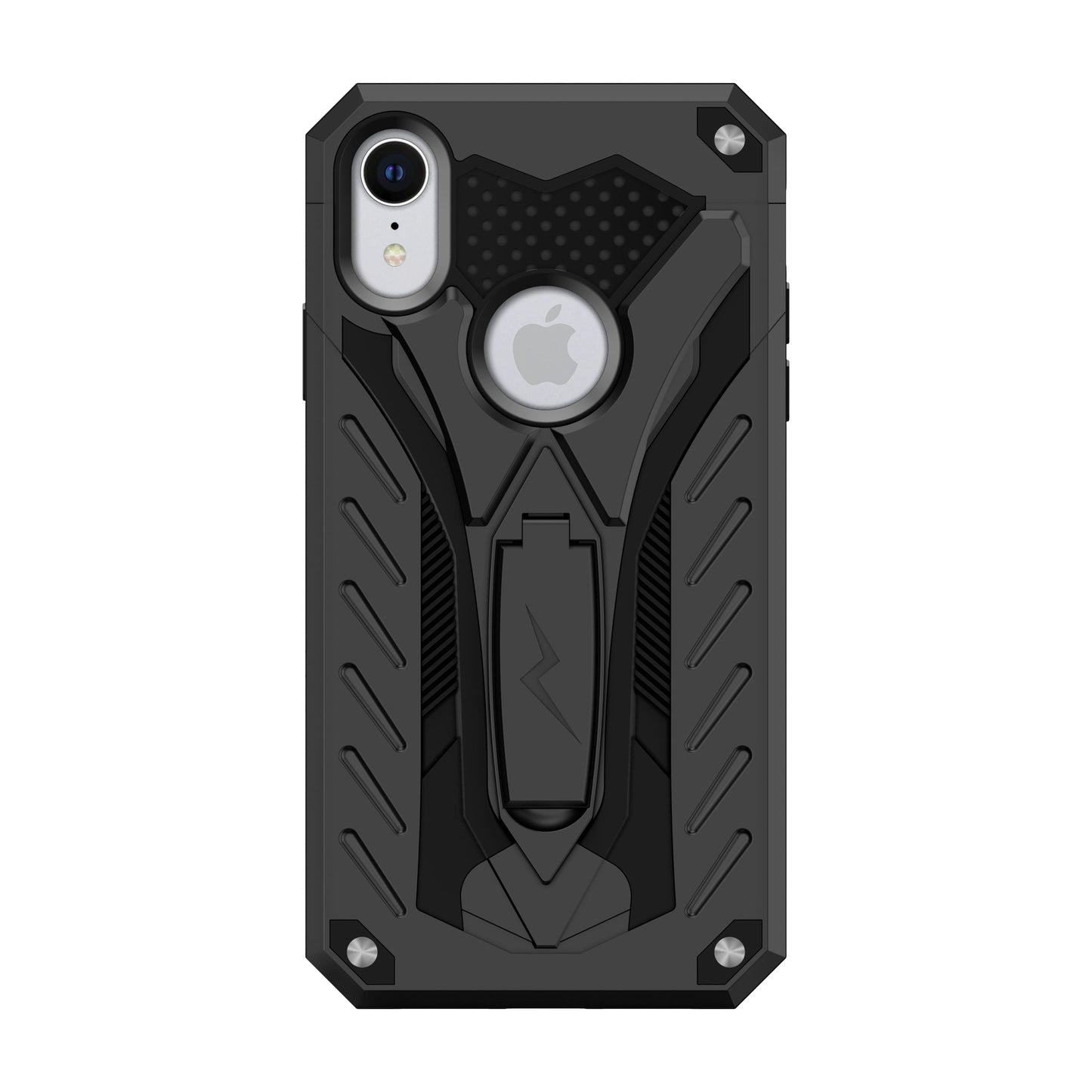 For iPhone XR - Zizo Static Series Dual Layered Hybrid Case with Kickstand