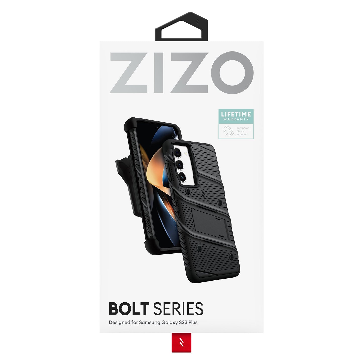 ZIZO BOLT Bundle Galaxy S23 Plus Case with Tempered Glass