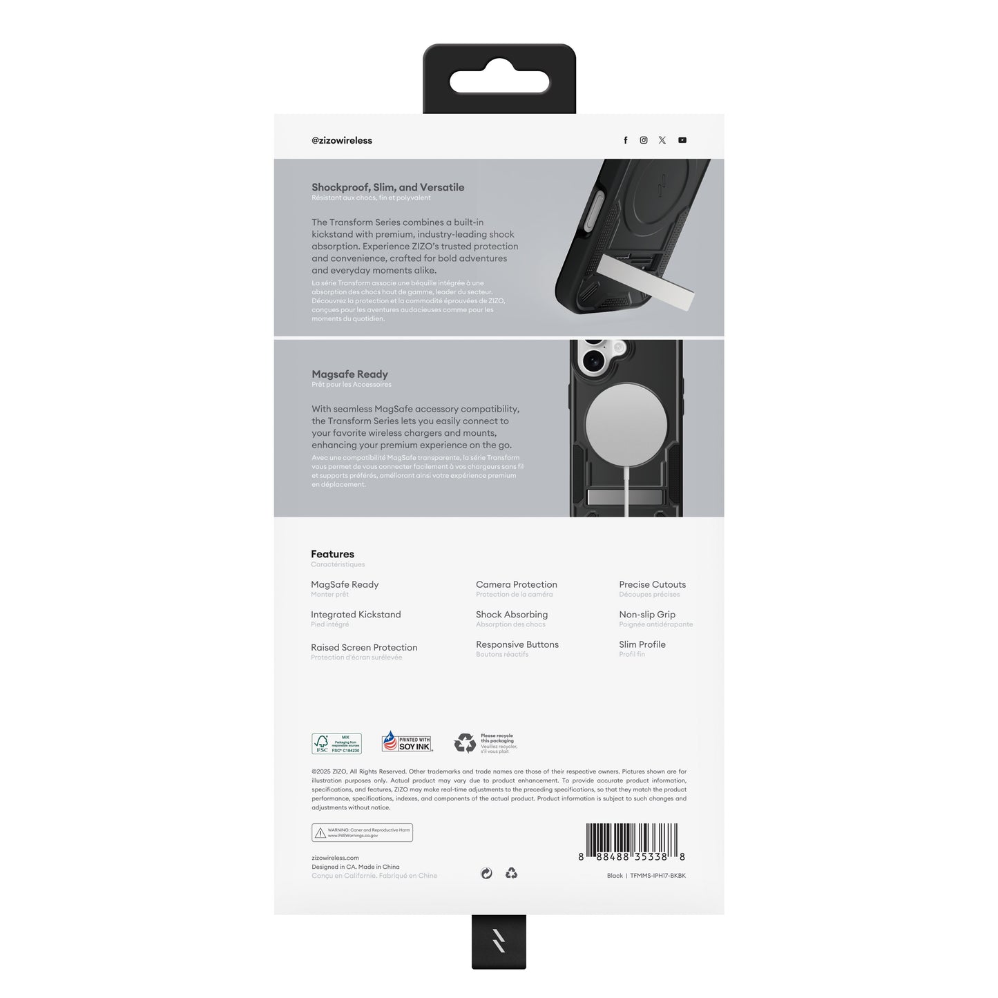 ZIZO TRANSFORM Series iPhone 17 MagSafe Case