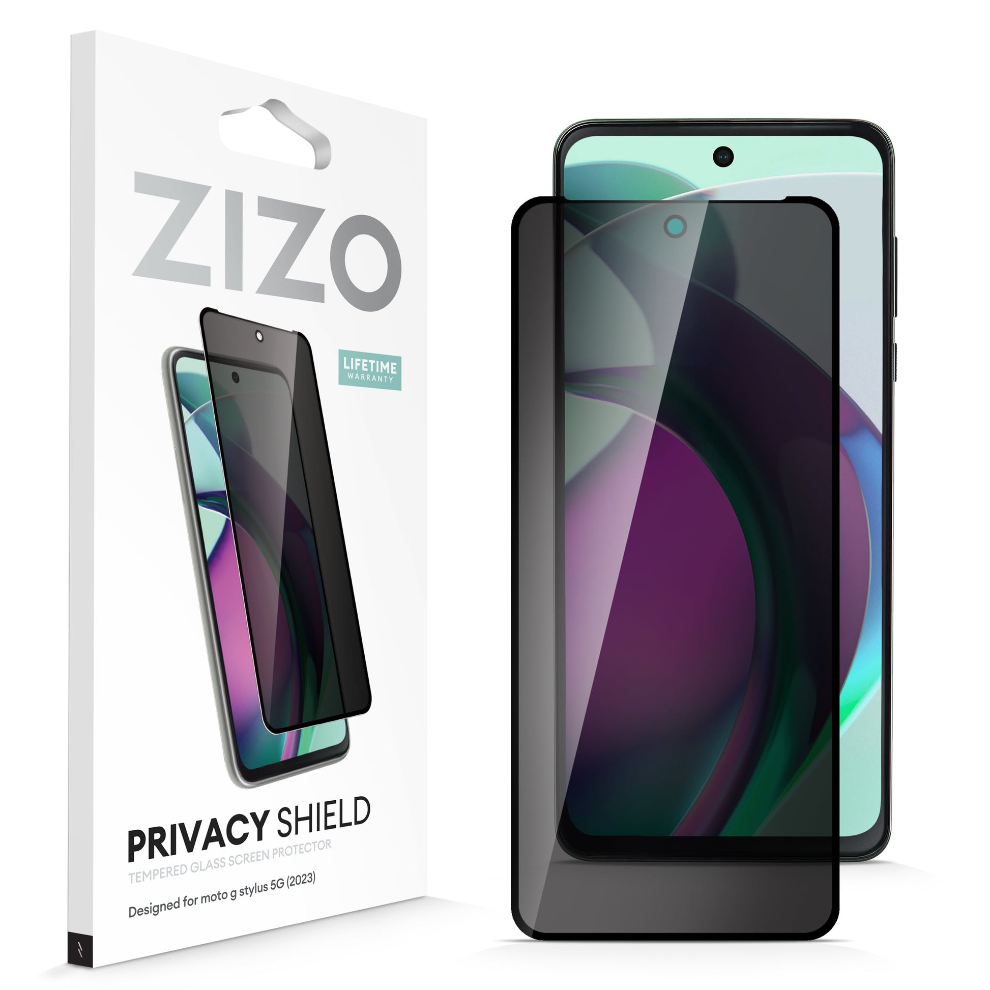 ZIZO PRIVACY Tempered Glass Screen Protector for moto g stylus 5G (2023) - Privacy - ZIZO Wireless