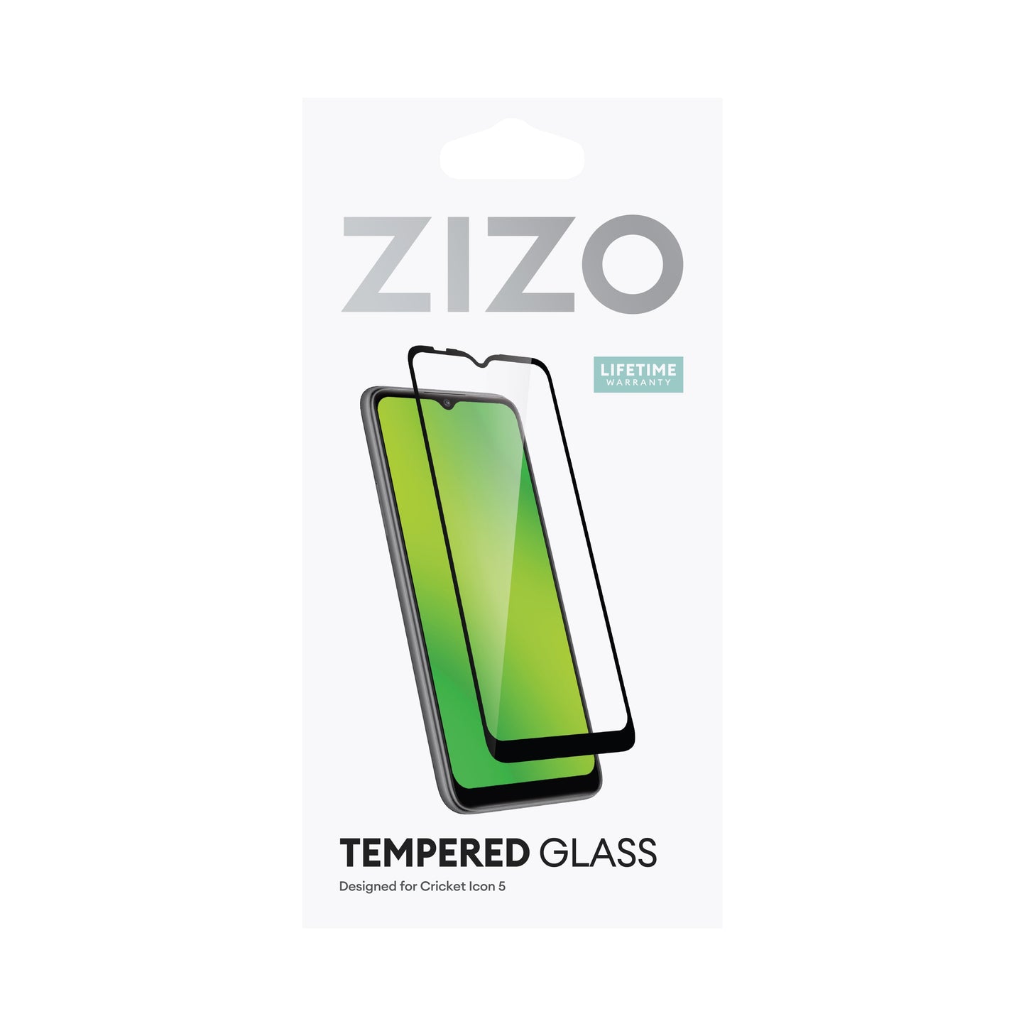 ZIZO TEMPERED GLASS Screen Protector for Cricket Icon 5 - Black - ZIZO Wireless
