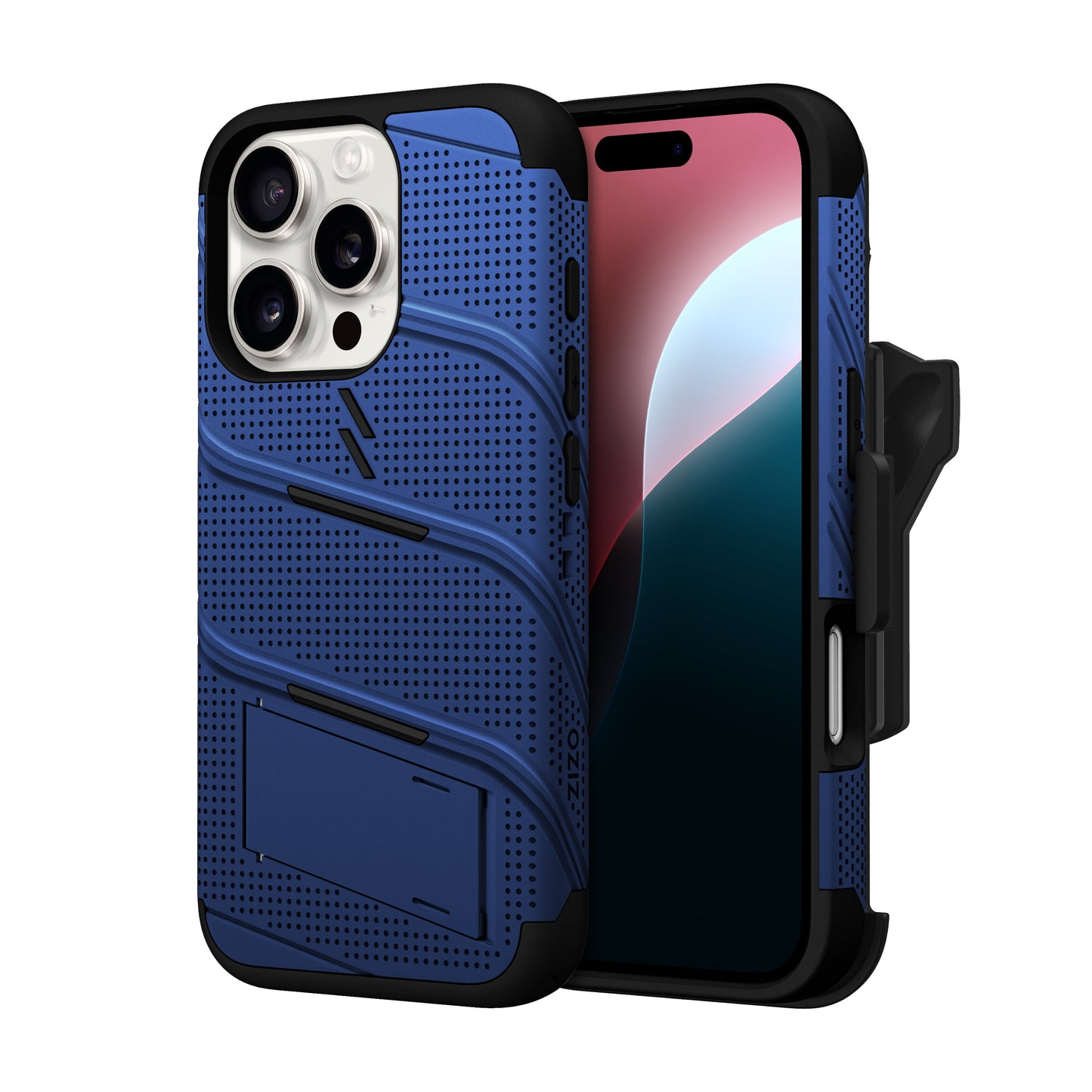 ZIZO BOLT Bundle iPhone 16 Pro Case with Tempered Glass