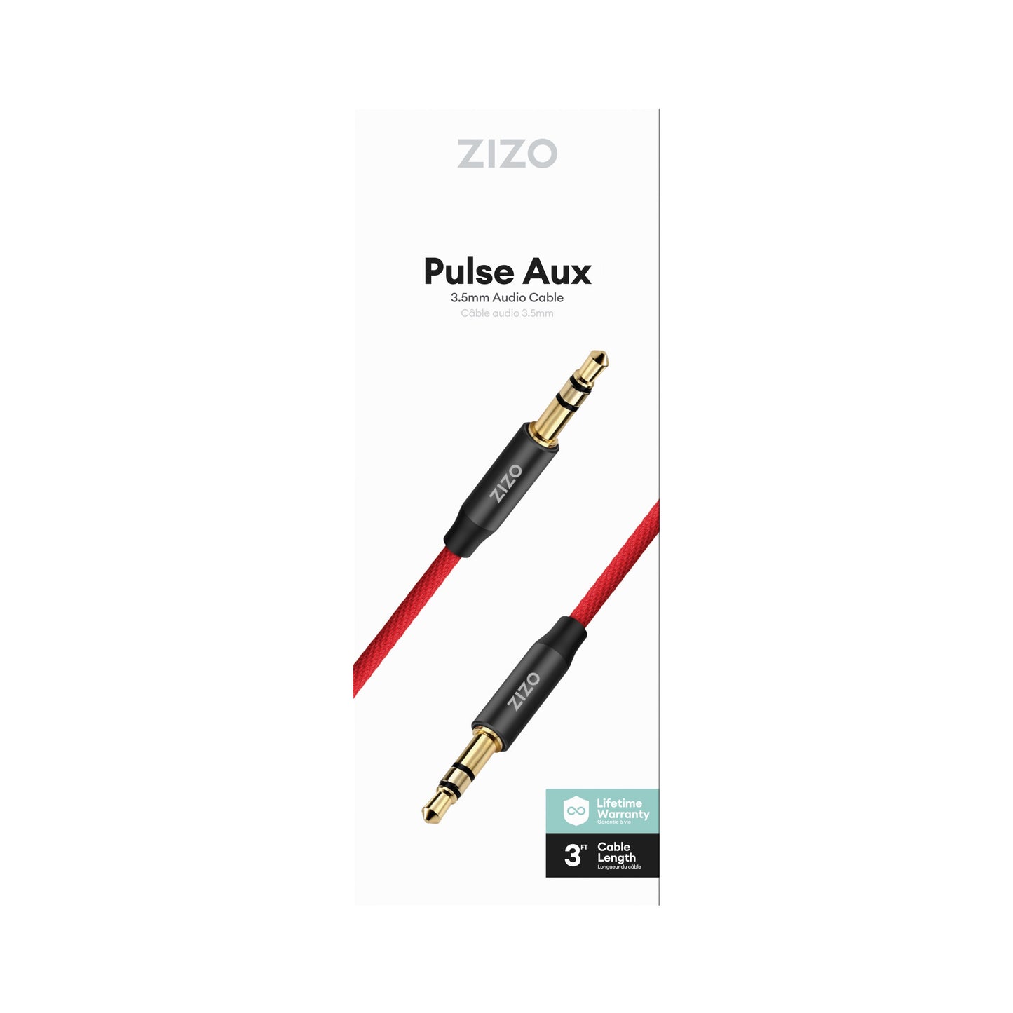 ZIZO 3.5 mm Male to Male Stereo Audio Aux Cable