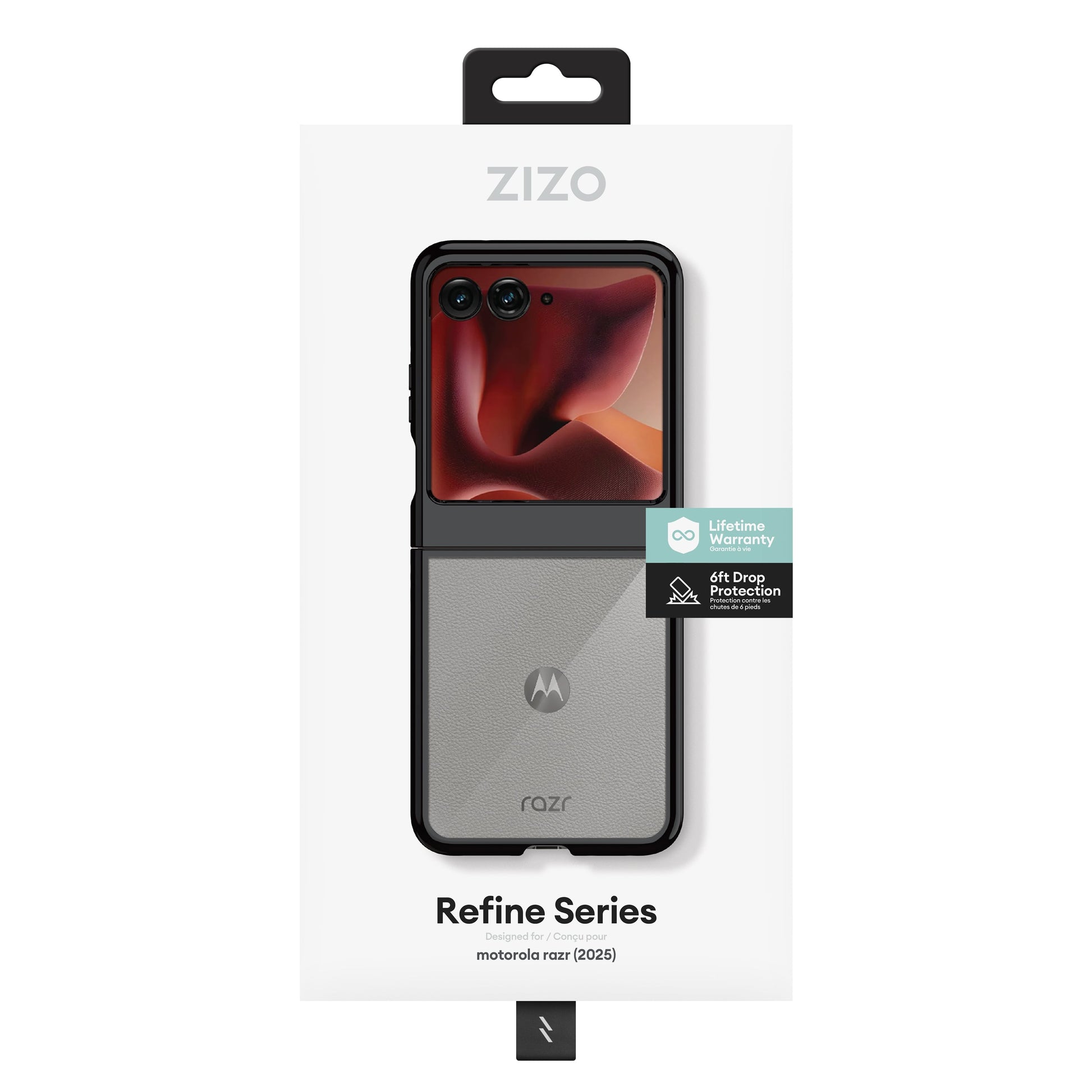 ZIZO REFINE Series moto razr (2025) Case - Black - ZIZO Wireless