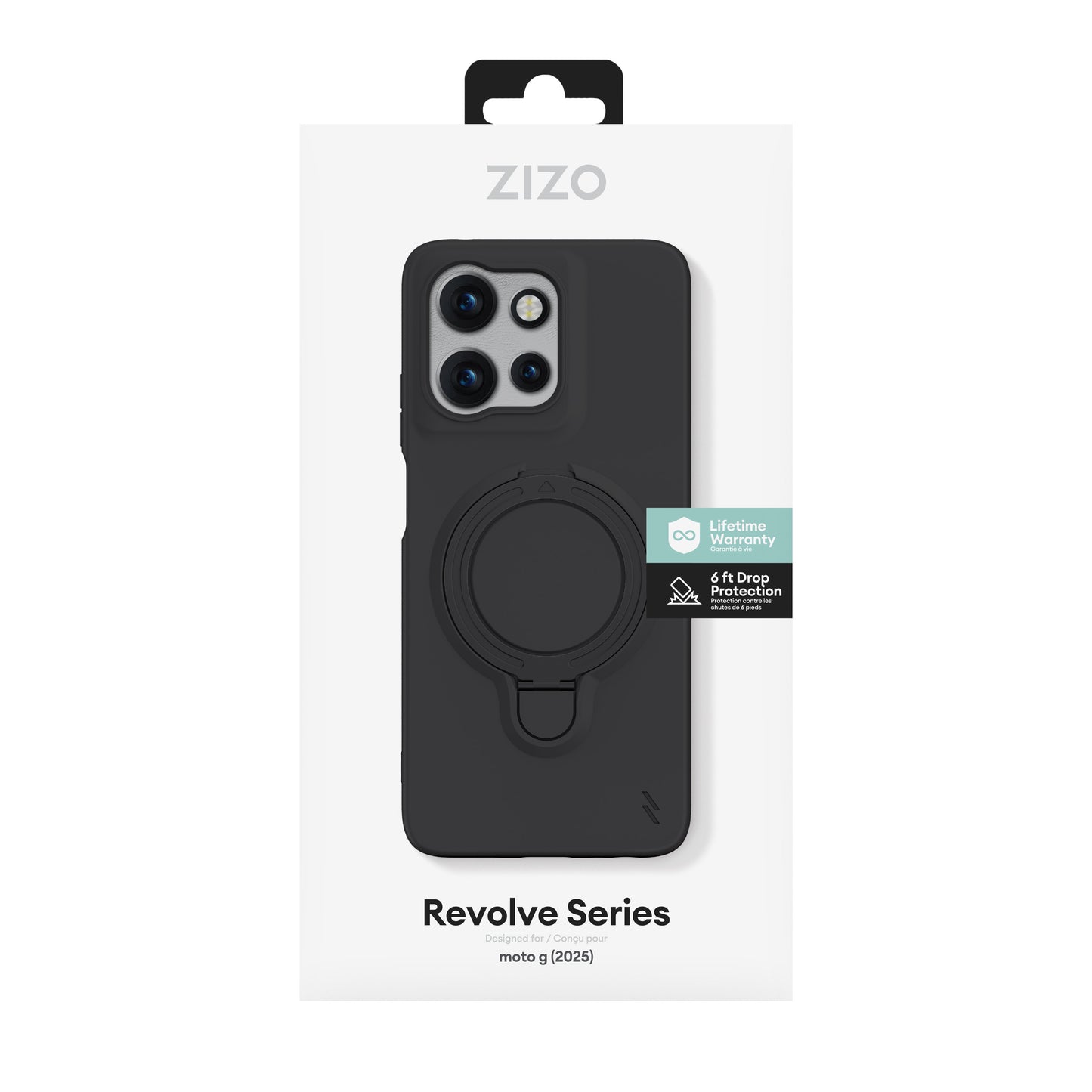 ZIZO REVOLVE Series moto g (2025) Case - Magnetic Black