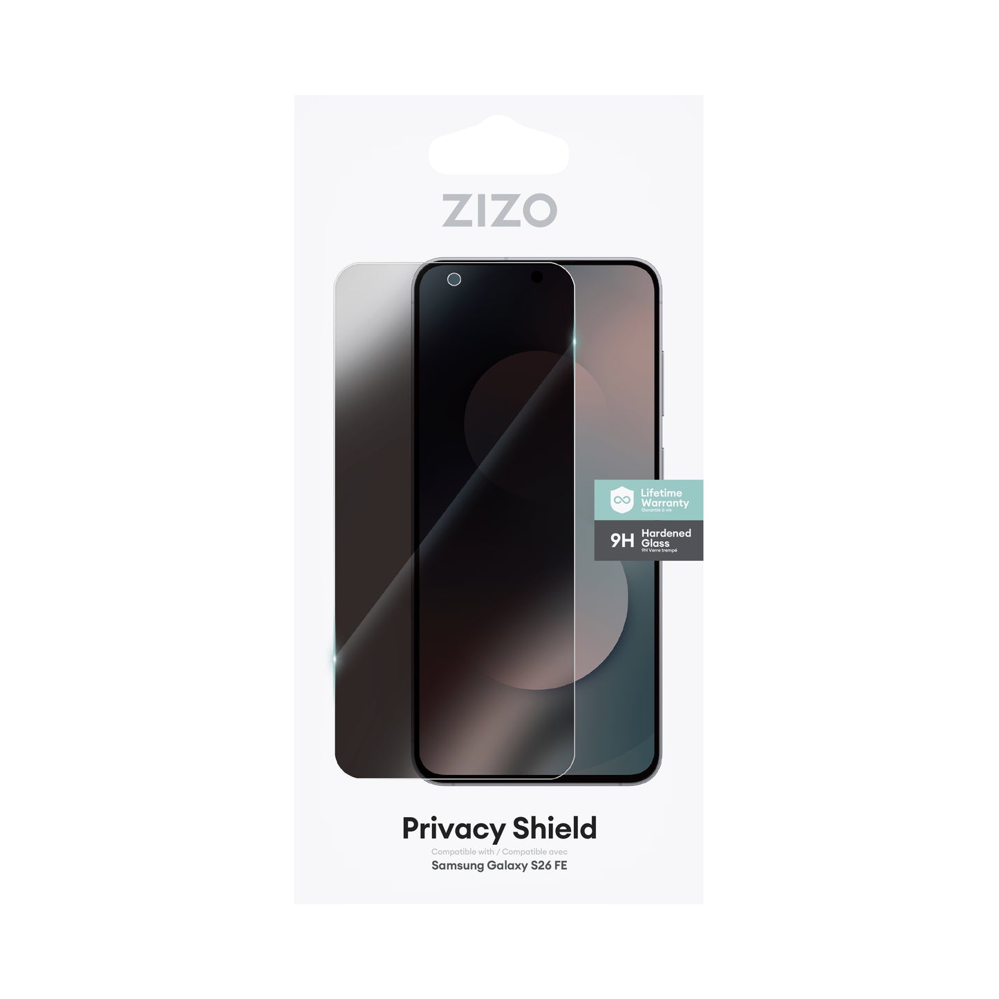 ZIZO Privacy Lightning Shield Galaxy S26 FE Privacy Tempered Glass Screen Protector