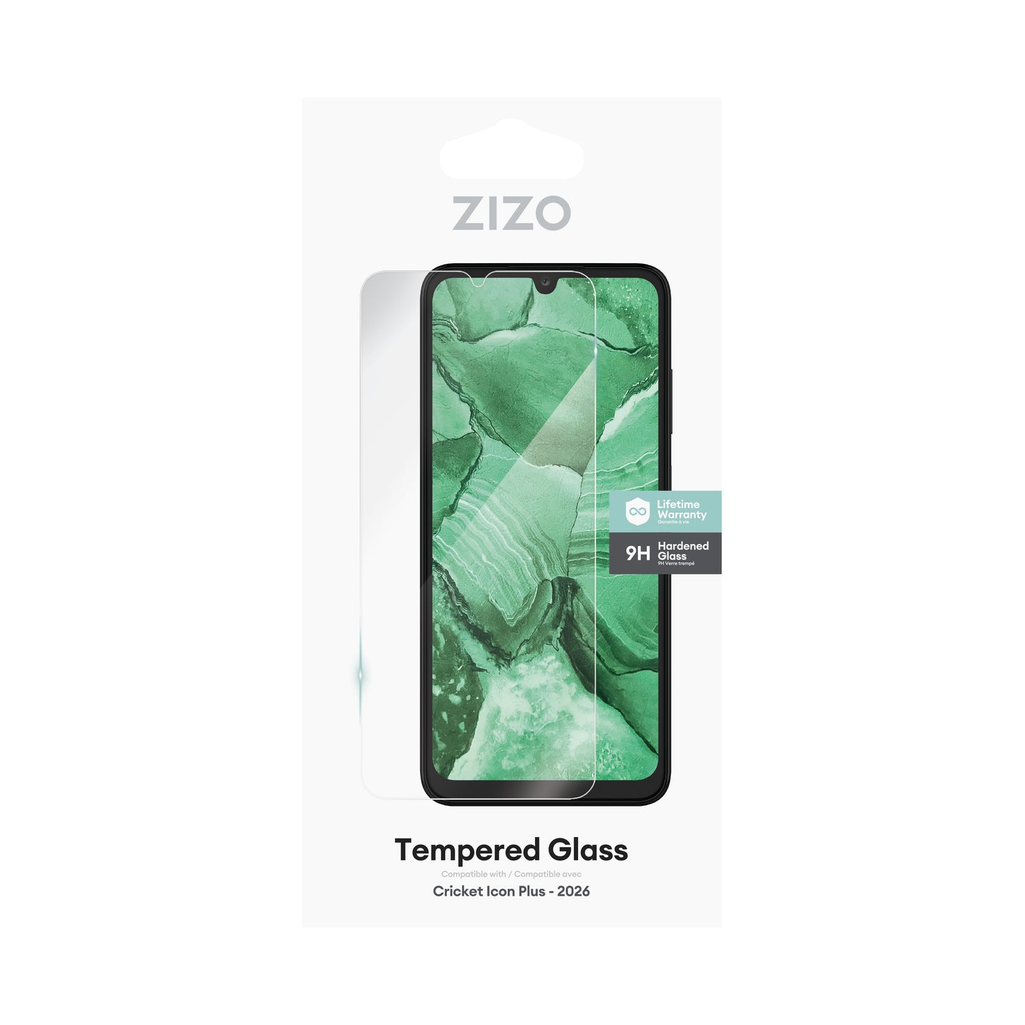 ZIZO TEMPERED GLASS Screen Protector for Cricket Icon Plus 2026