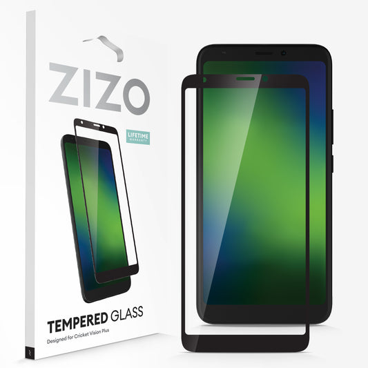 ZIZO TEMPERED GLASS Screen Protector for Cricket Vision Plus - ZIZO Wireless