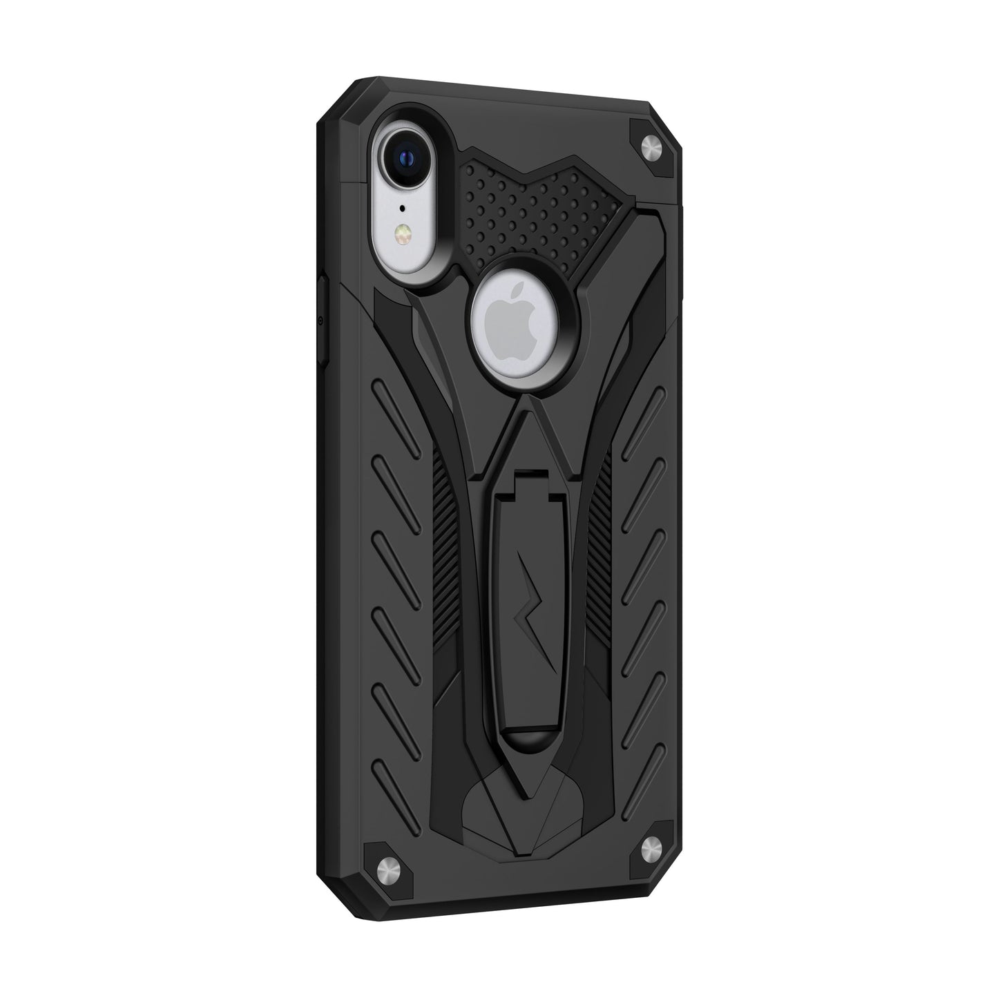For iPhone XR - Zizo Static Series Dual Layered Hybrid Case with Kickstand