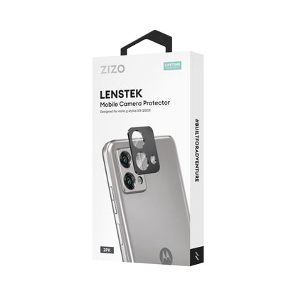 ZIZO LensTek moto g stylus 2023 Camera Lens Protector (2 Pack) - Black