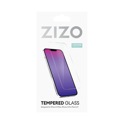 ZIZO TEMPERED GLASS Screen Protector for iPhone 14 Max (6.7) - Clear