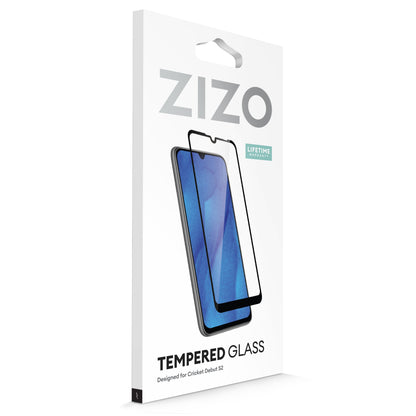 ZIZO TEMPERED GLASS Screen Protector for Cricket Debut S2 - Black