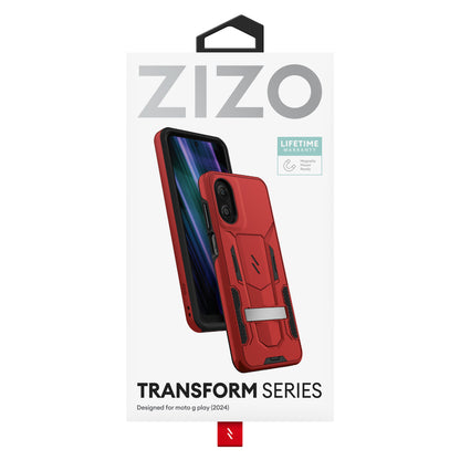 ZIZO TRANSFORM Series moto g Play (2024) Case - Red