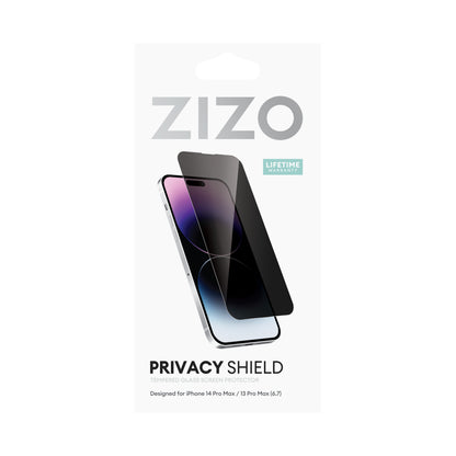 ZIZO PRIVACY Tempered Glass Screen Protector for iPhone 14 Pro Max - Privacy