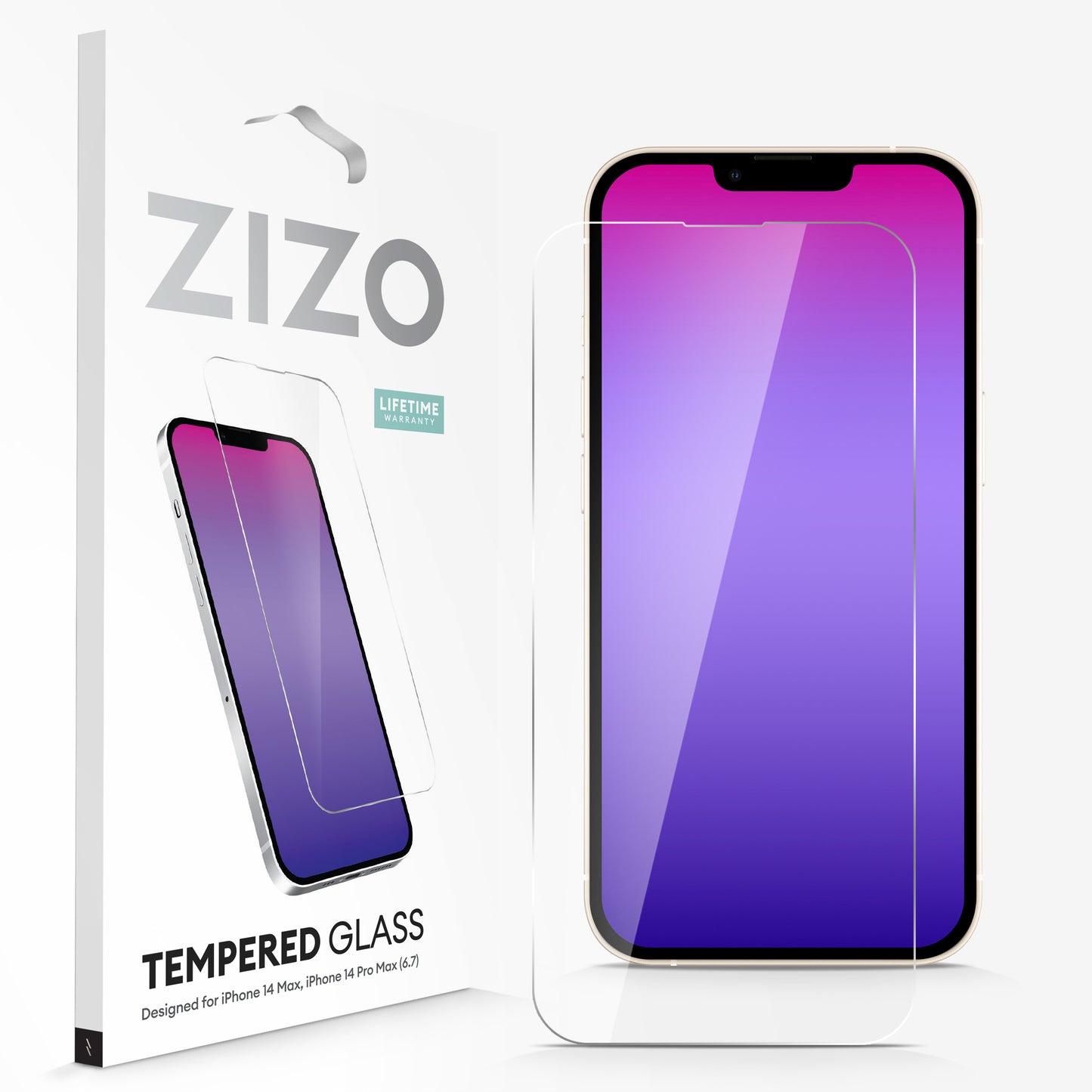 ZIZO TEMPERED GLASS Screen Protector for iPhone 14 Plus / Pro Max (6.7)