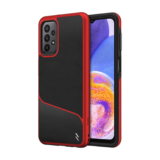ZIZO DIVISION Series Galaxy A23 5G Case - Black & Red - ZIZO Wireless