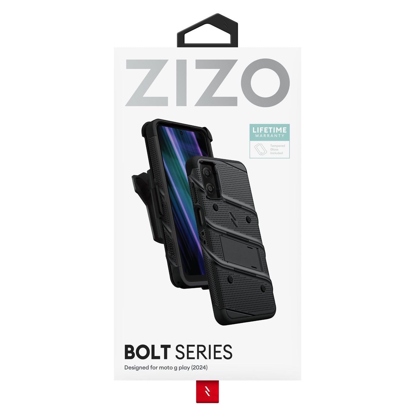 ZIZO BOLT Bundle moto g Play (2024) Case - Black