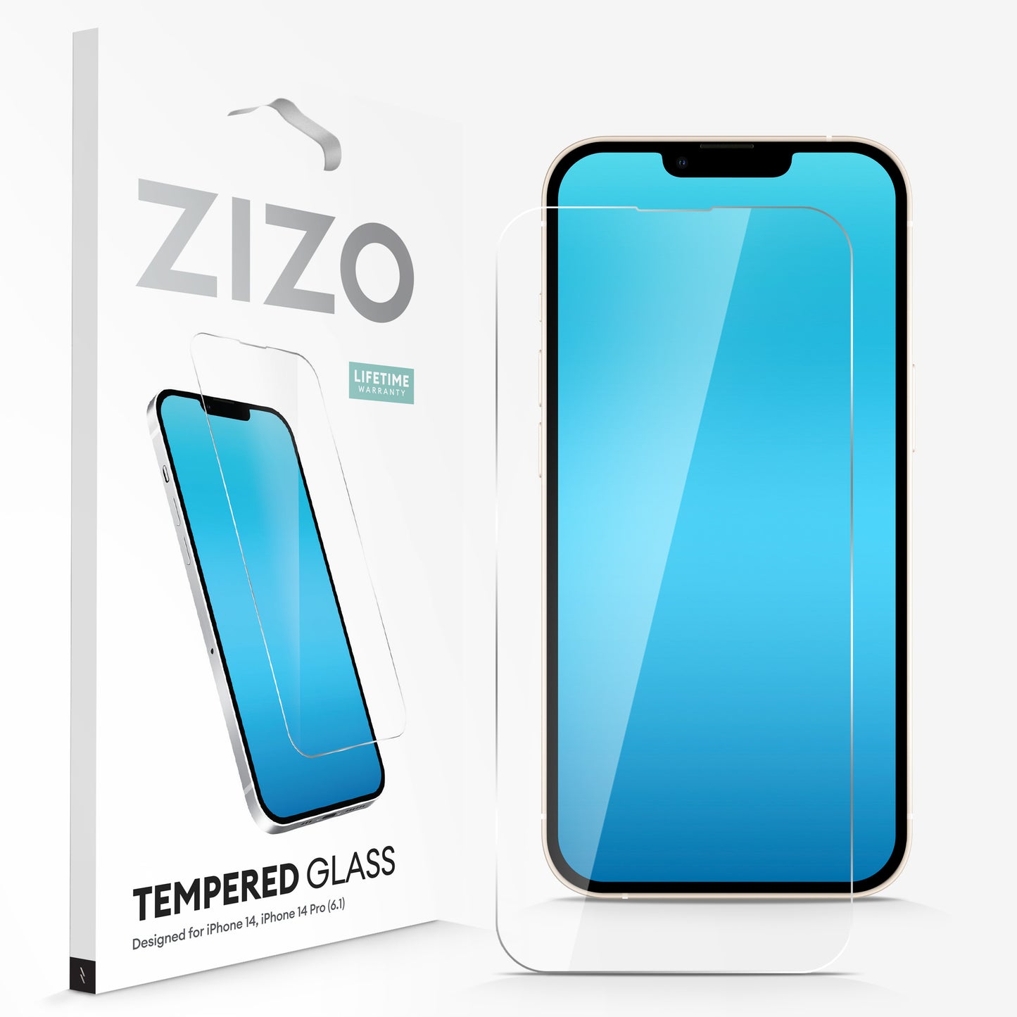 ZIZO TEMPERED GLASS Screen Protector for iPhone 14 (6.1) - Clear