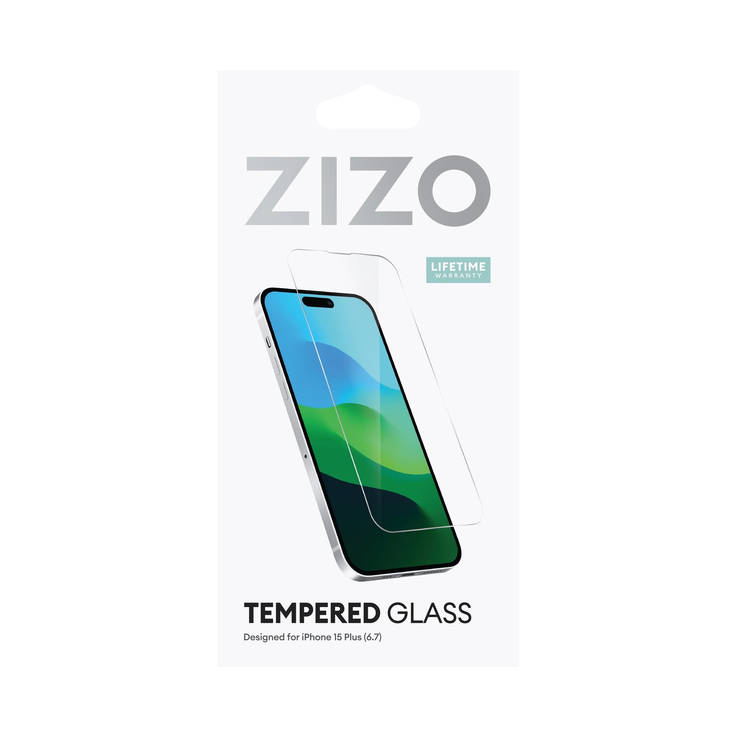 ZIZO TEMPERED GLASS Screen Protector for iPhone 15 Plus - Clear