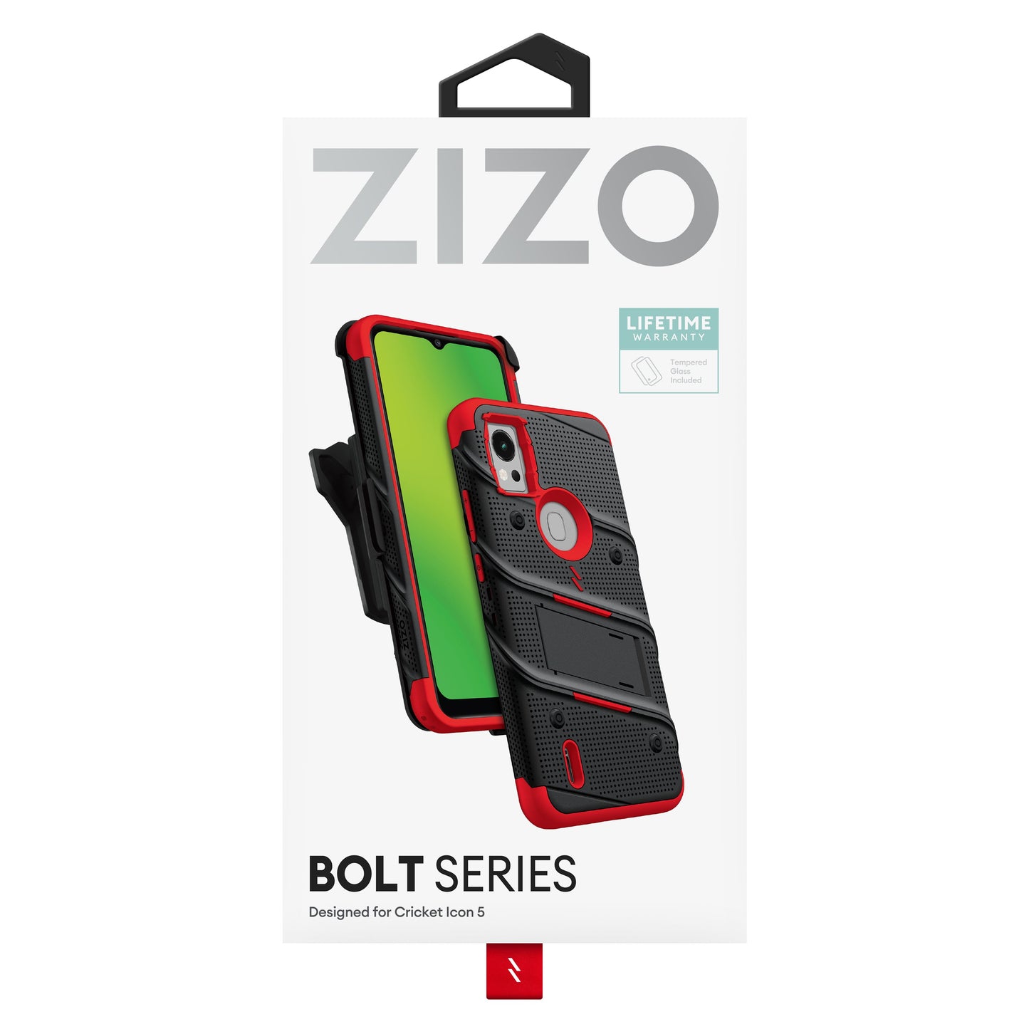 ZIZO BOLT Bundle Cricket Icon 5 Case - Red