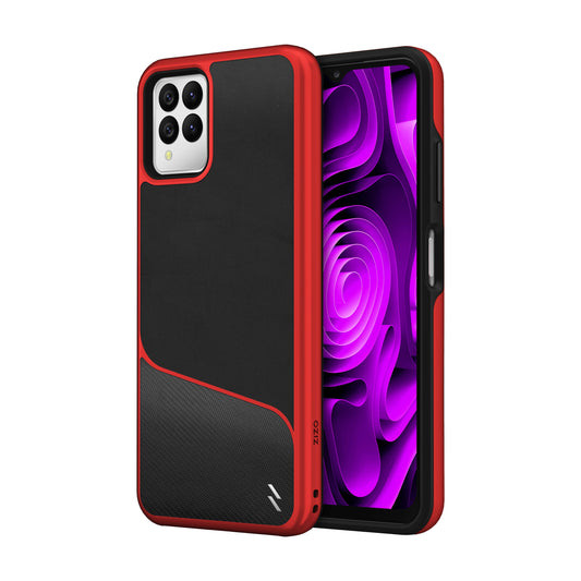ZIZO DIVISION Series T-Mobile REVVL 6 Pro 5G Case - Black & Red - ZIZO Wireless