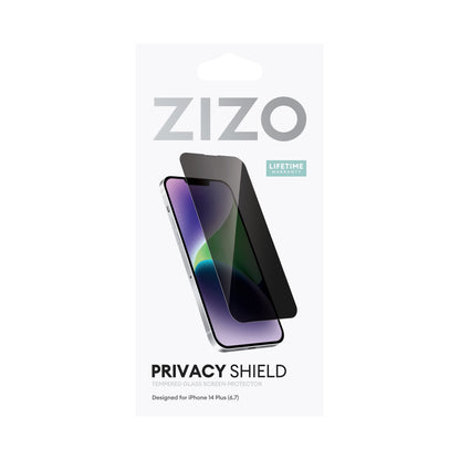 ZIZO PRIVACY Tempered Glass Screen Protector for iPhone 14 Plus, iPhone 13 Pro Max - Privacy